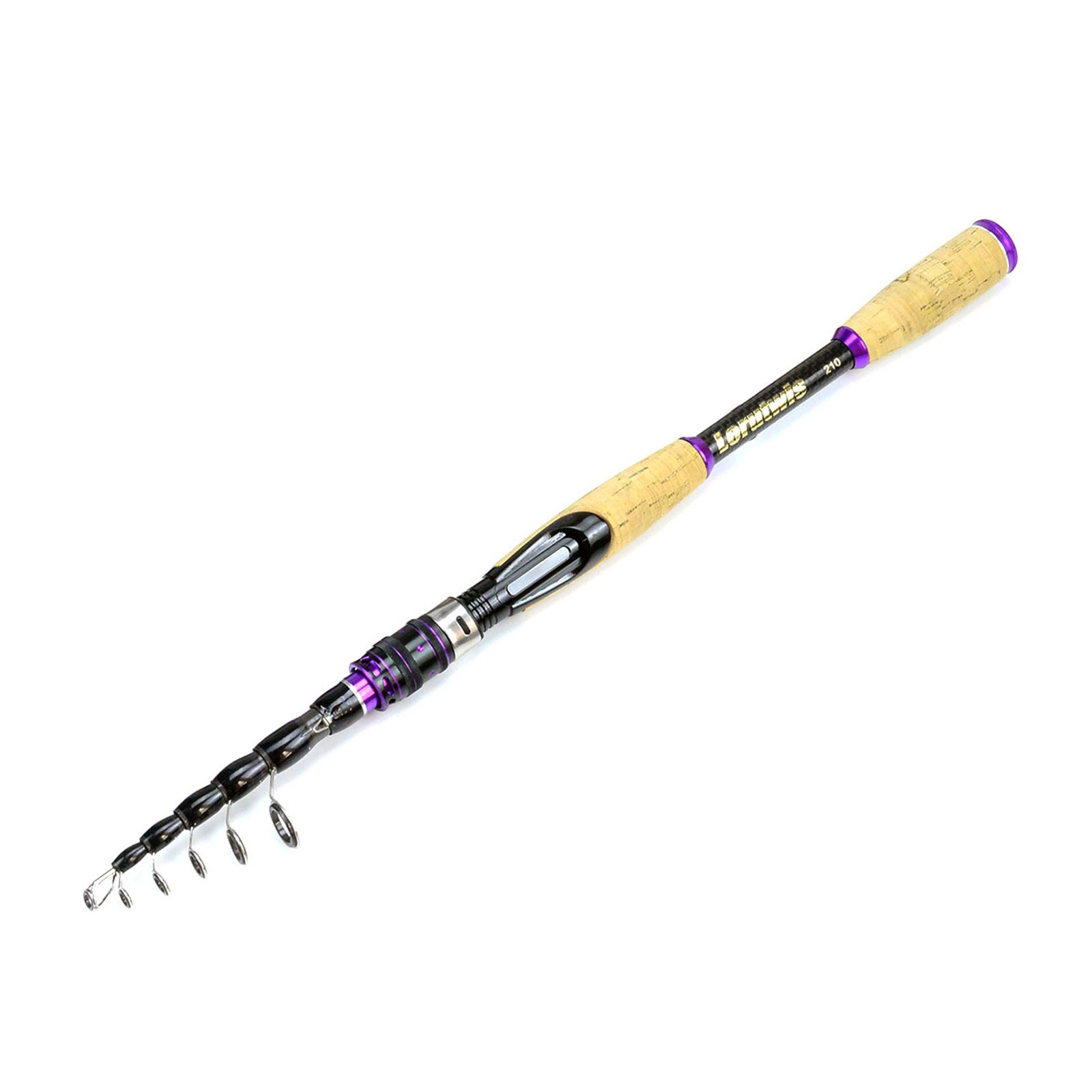 1.65M-2.7M Lure Pole Portable Telescopic Fishing Rods Carbon Rod M Power