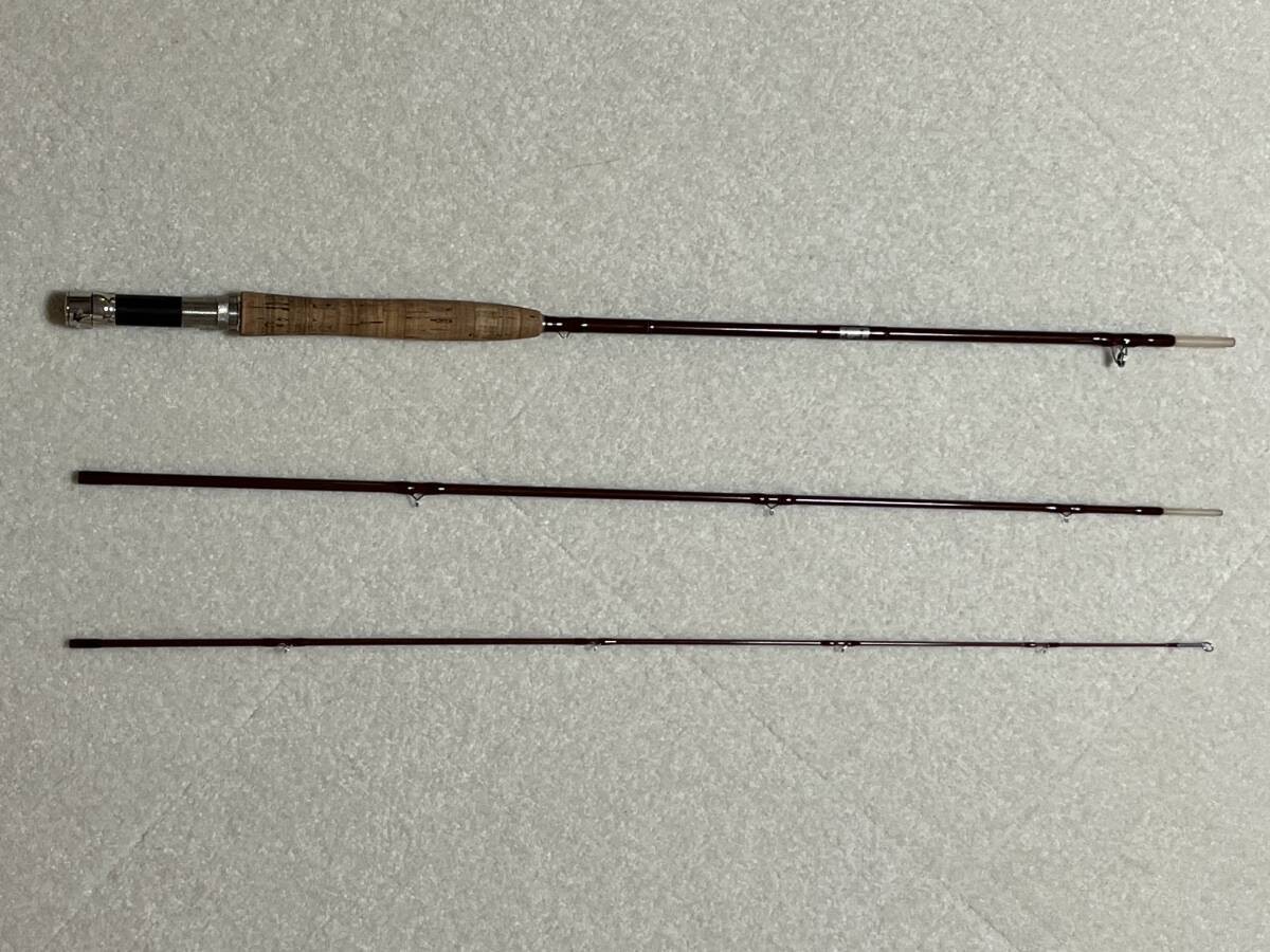 R.L.Winston Retro #3 3pc White Teg Glass Rod with Original Tube Bag RLWinston