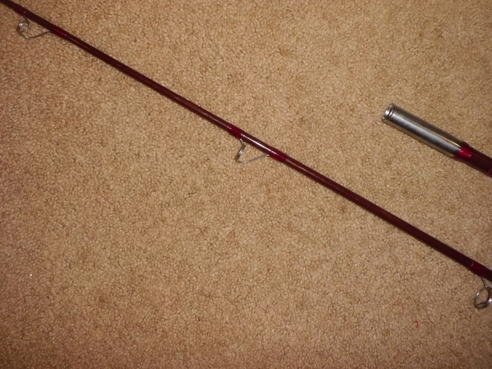 Vintage Winston Fiberglass Surf Spinning 9’3” Rod made in USA-25lb test