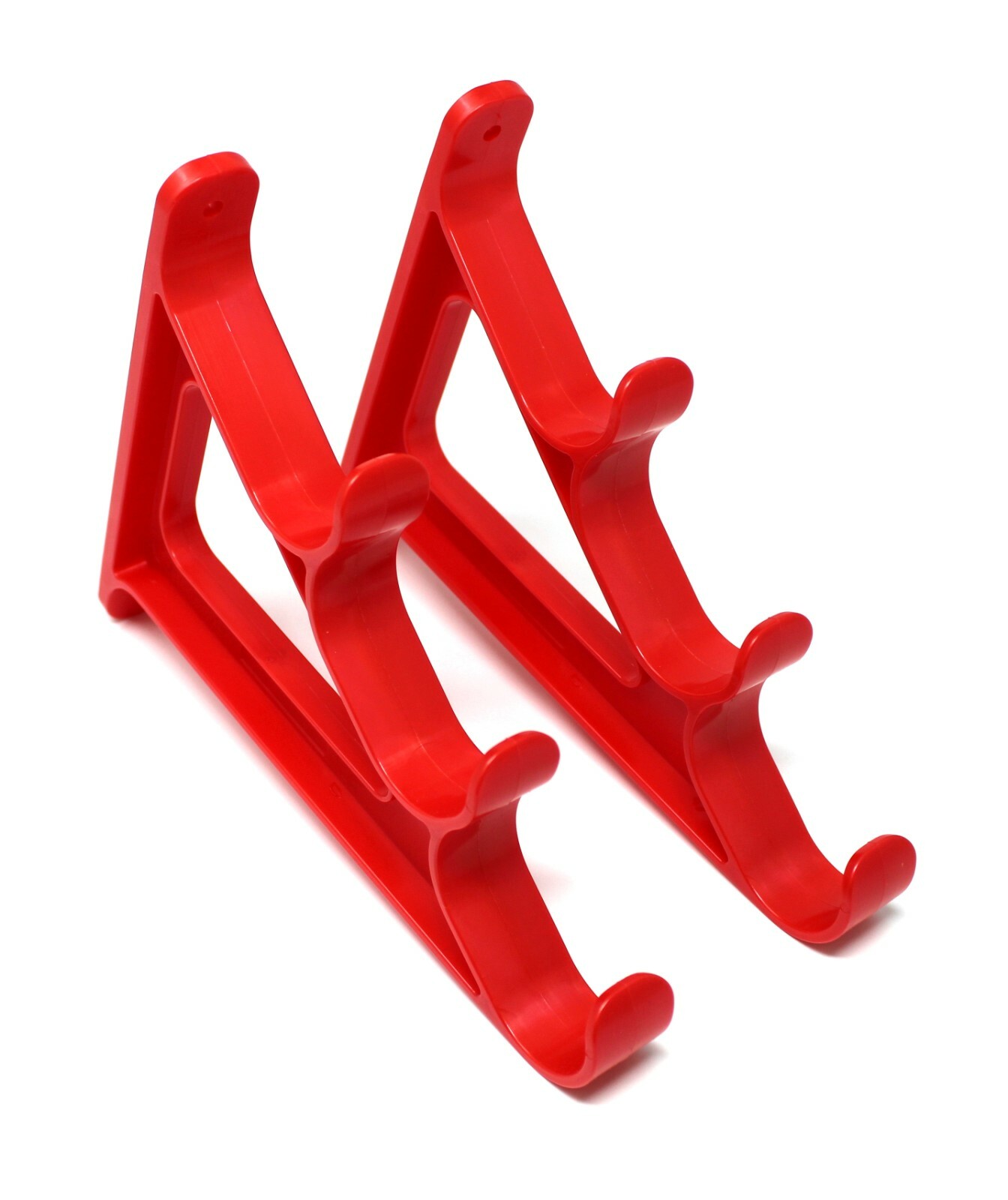 Plastic Horizontal Fishing Rod Wall Rack Holds 3 Rods Fishing, Hiking, Ski Poles