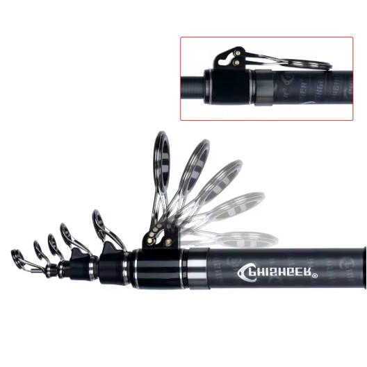 PHISHGER Telescopic Surf Spinning Rod 3.6/4.2/4.5m Power80-150g 30T Carbon Trav