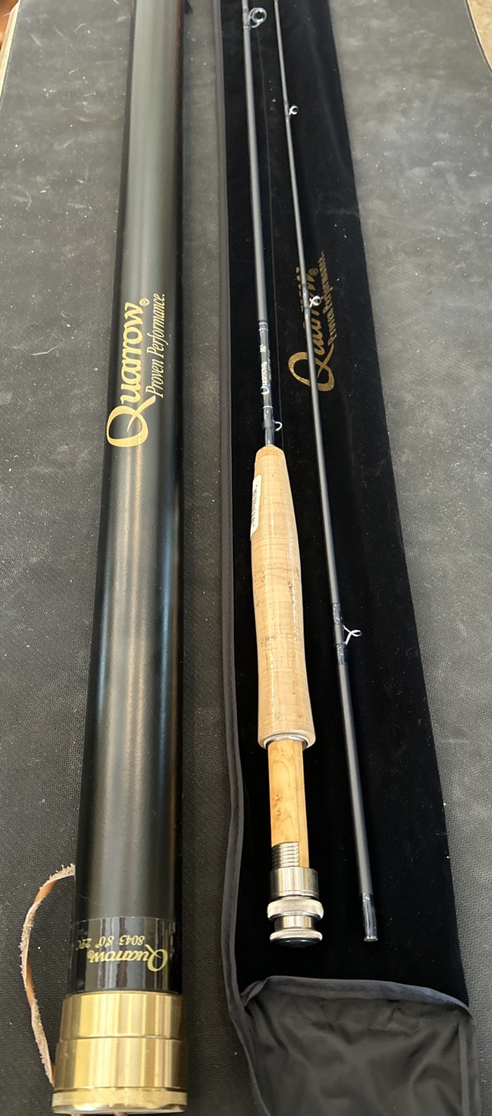 Quarrow ML3 8 ft 2 pc 4 weight Fly Rod on G Loomis GLX blank