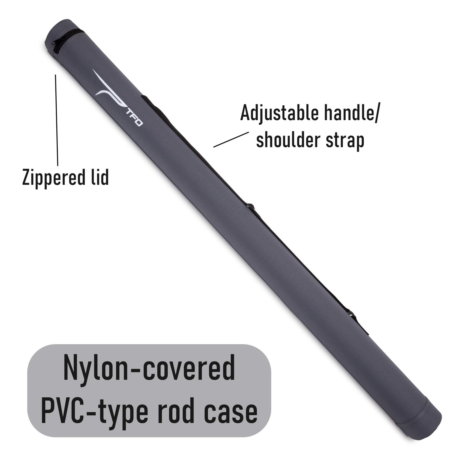 Circular Lightweight Durable Portable Protective Rod Case with Zippered Lid, …