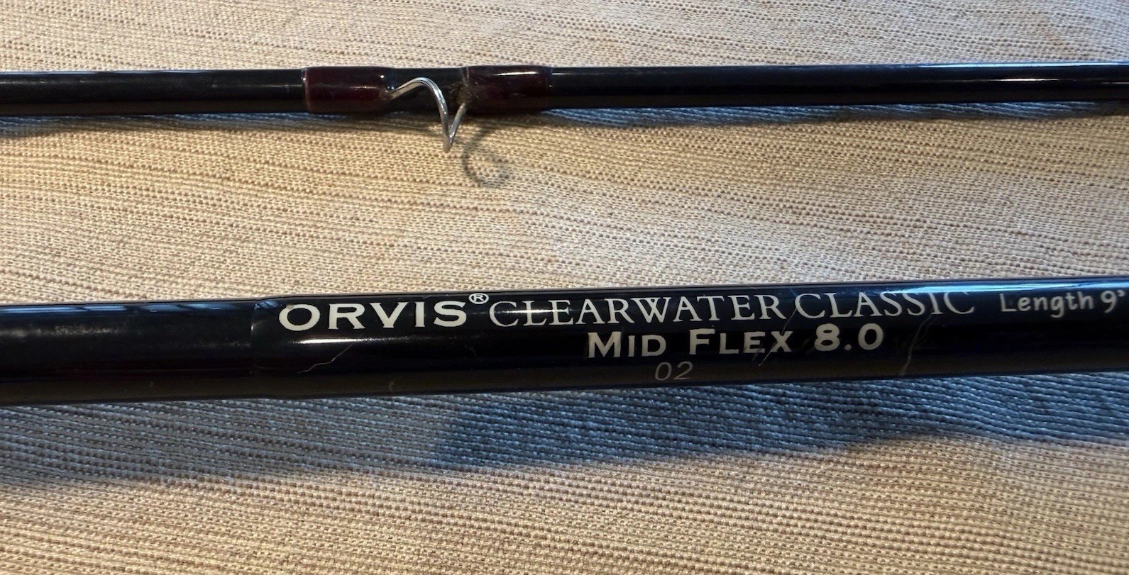 Orvis 2 Piece Clearwater 9 WT 9 ft Fly Fishing Rod Black Cork Handle No Case