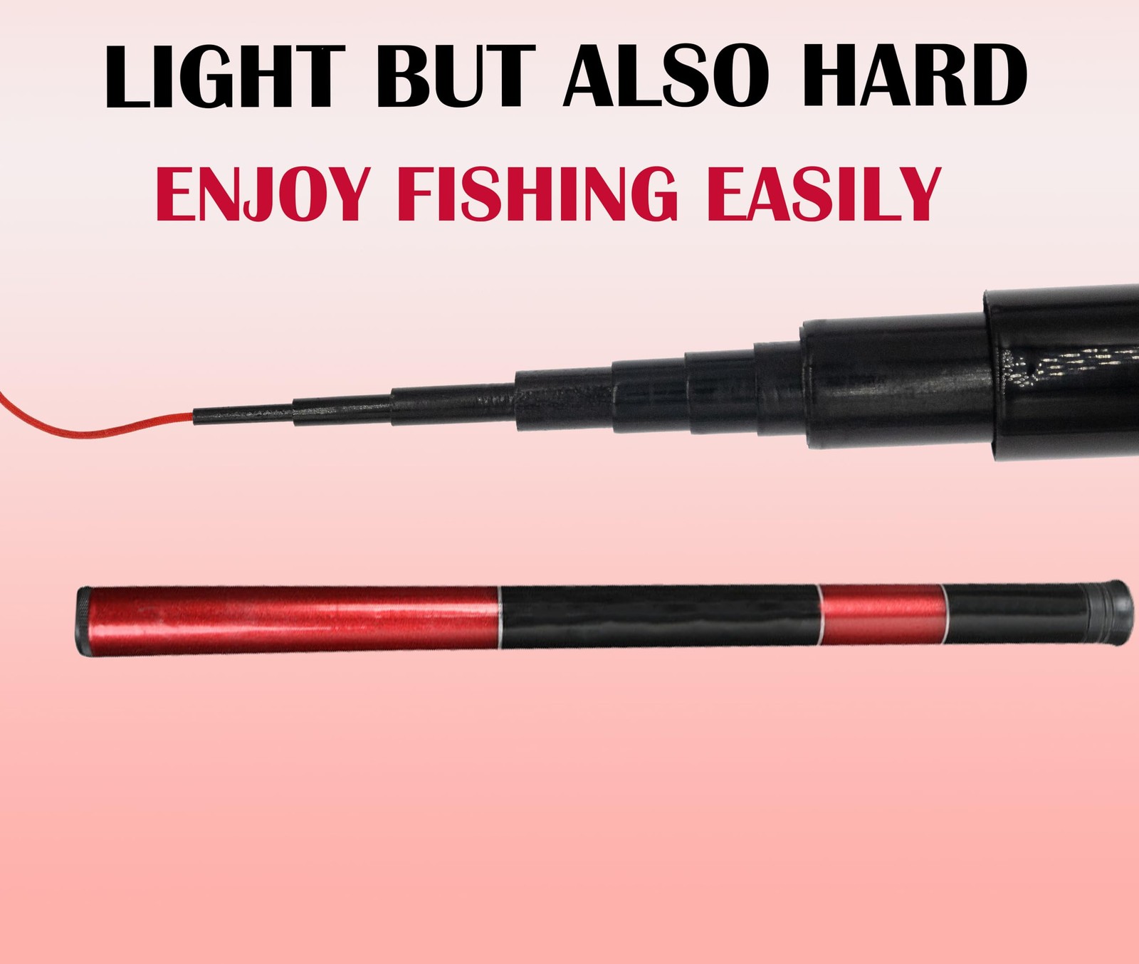 Ultra-Light Fiberglass Tenkara Fishing Rod – 4.9FT, 8.8FT, 11.8FT – Portable,…