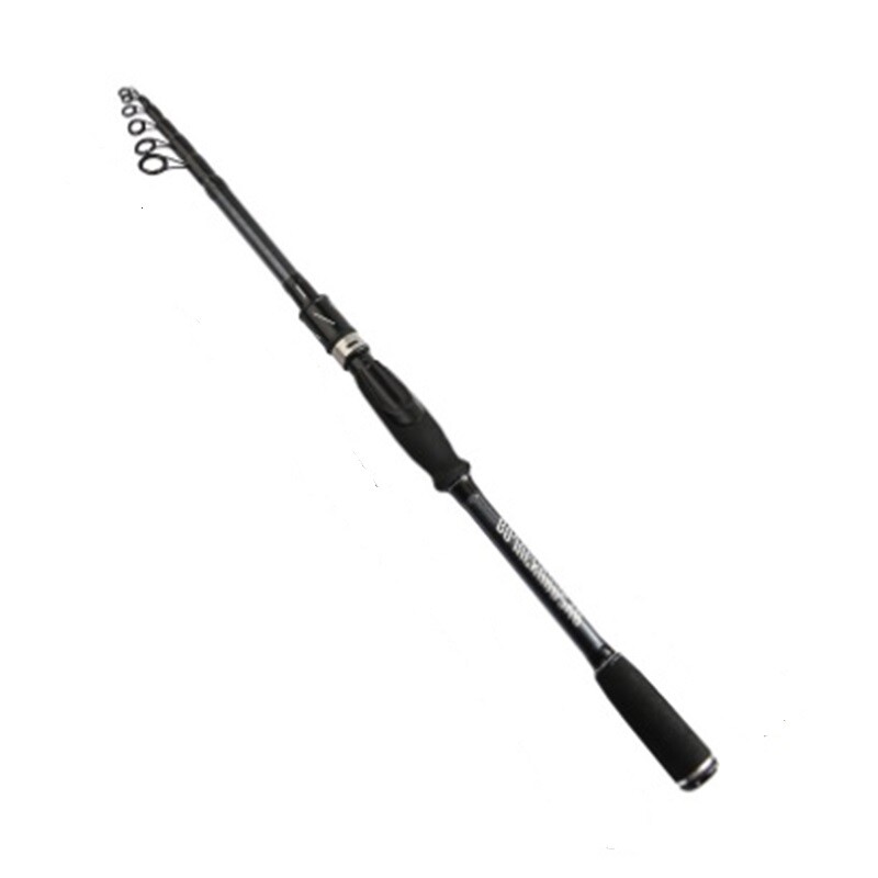 Carbon Fiber Telescopic Spinning Rod & Casting Rod Saltwater Pole 1.8-2.7M