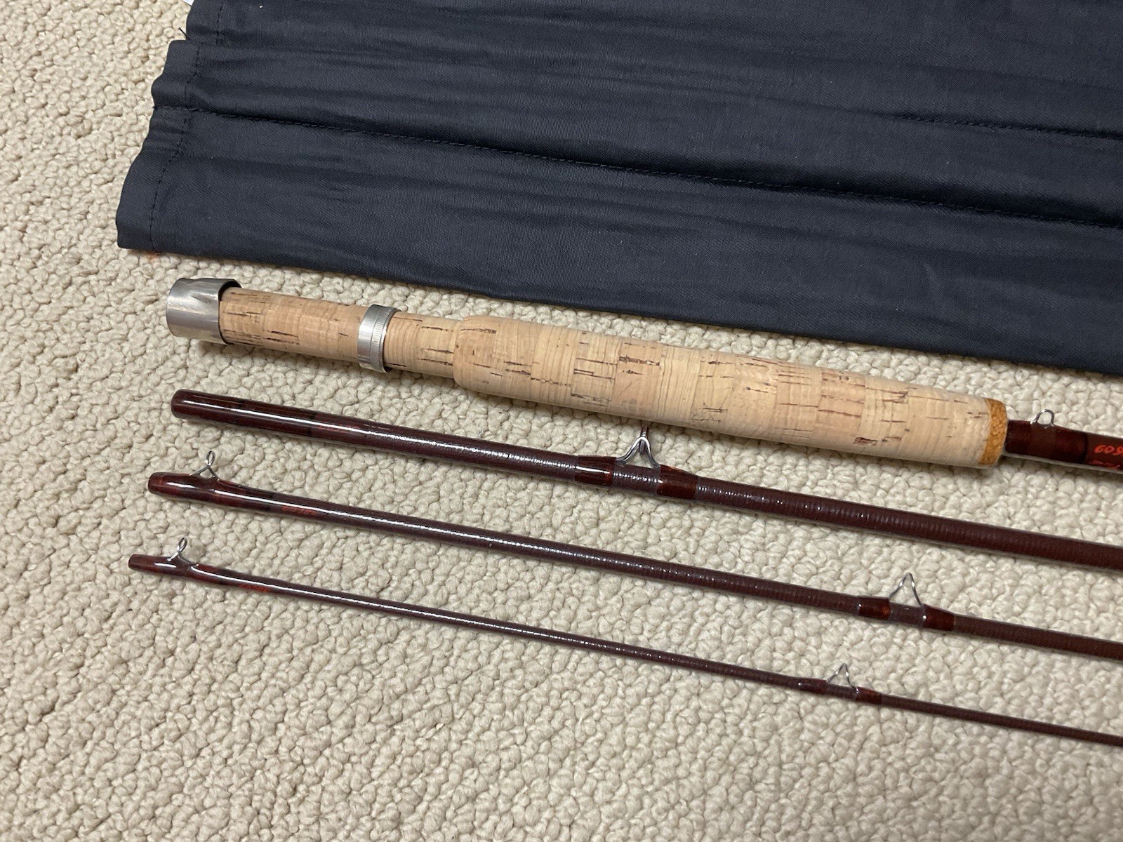Vintage Scott F794/4 Fly Rod 7’10” 4wt 4pc Brown Fiberglass **NICE**