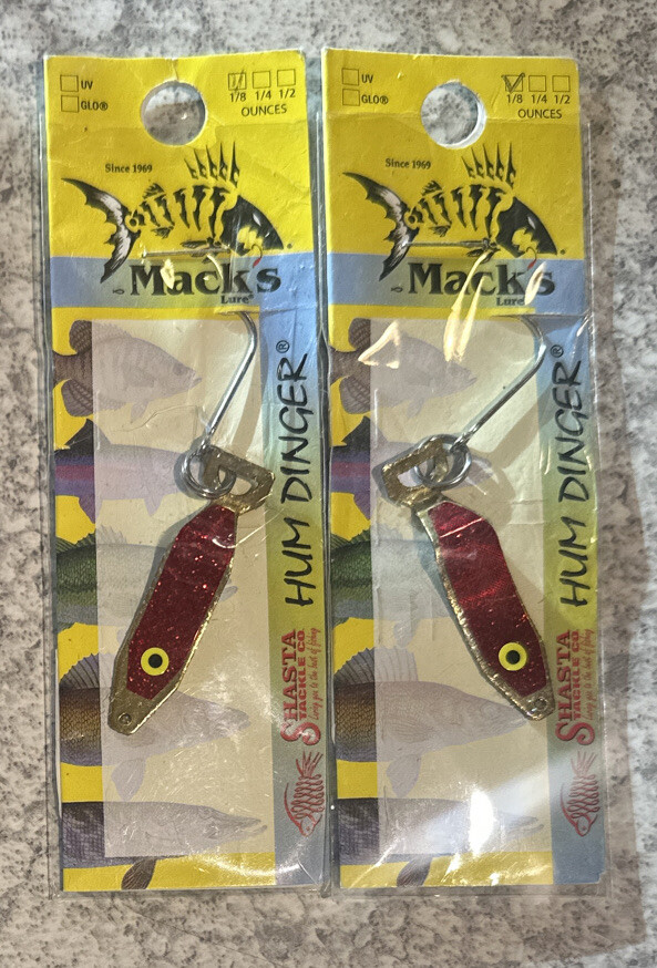 2 Packs Mack’s Hum Dinger 1/8 OZ Brass Red