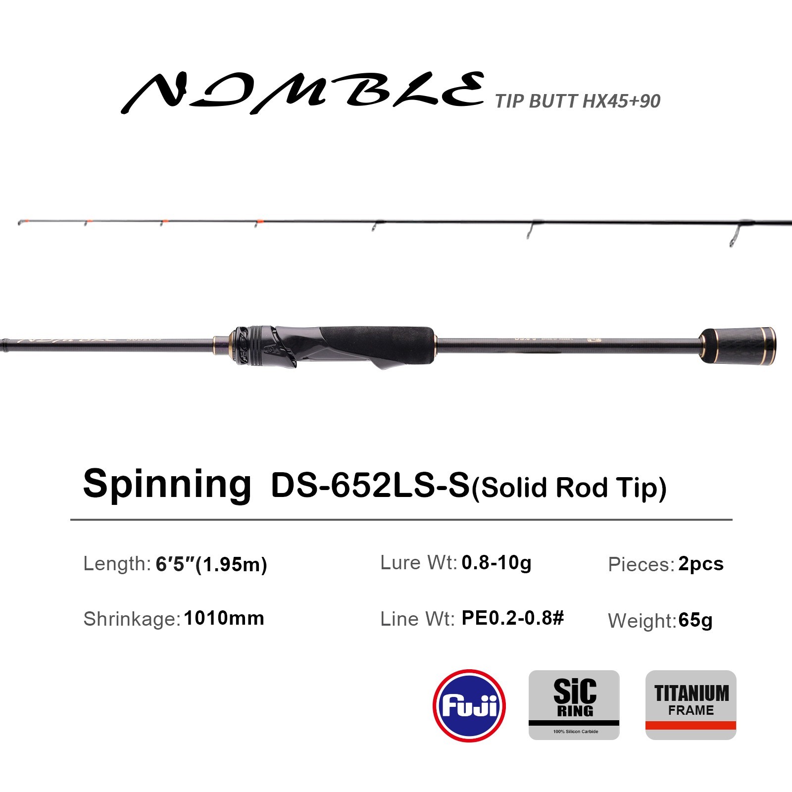 PURELURE NDMBLS Bottom Fishing Rod Light Lure BFS Bait Finesse Solid/Tubular Tip
