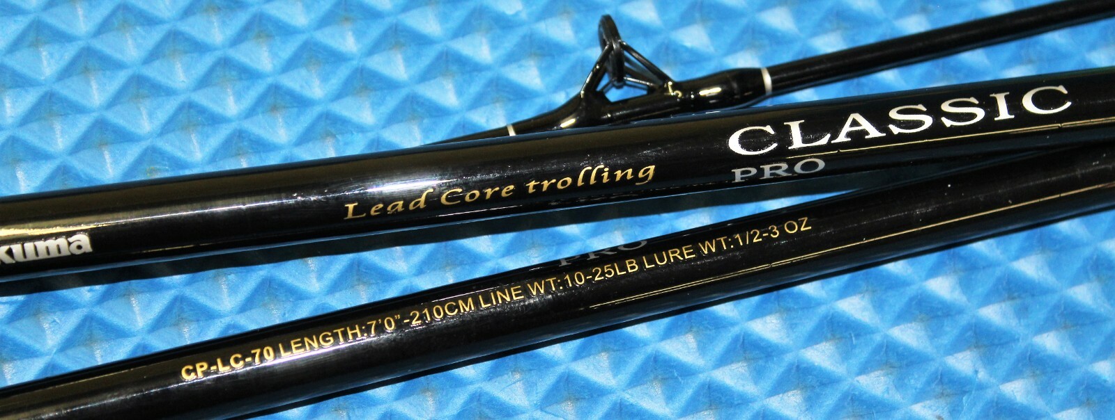 Okuma Black Classic Pro 7′ 0″ Lead Core Trolling Rod CP-LC-70 2-Pack!