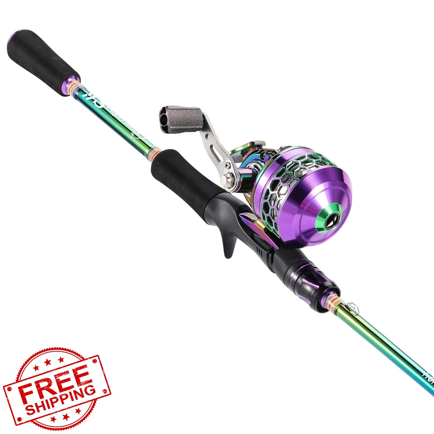 Sougayilang Fishing Rod Reel Combo, 2-Piece, Casting, Freshwater