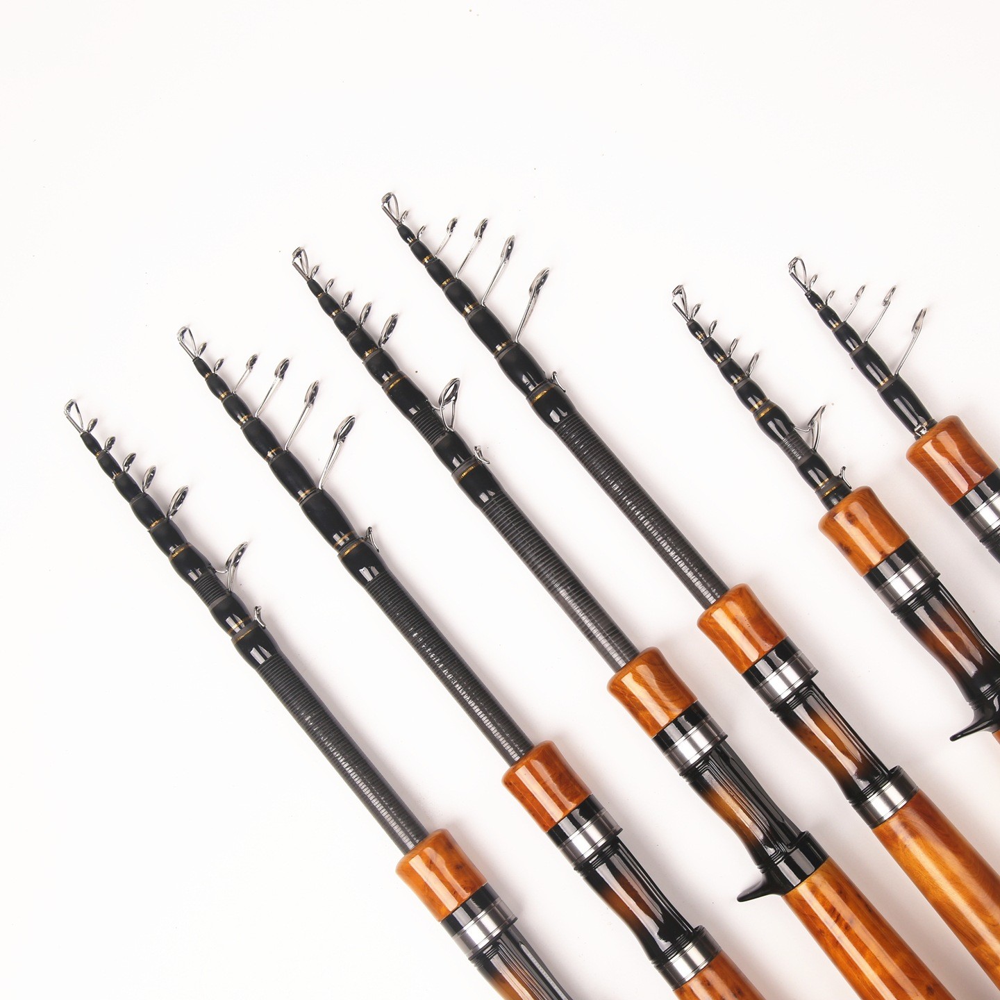 Telescopic Fishing Rod Sea Use Portable Lightweight 1.8 to 2.4 Meters Long