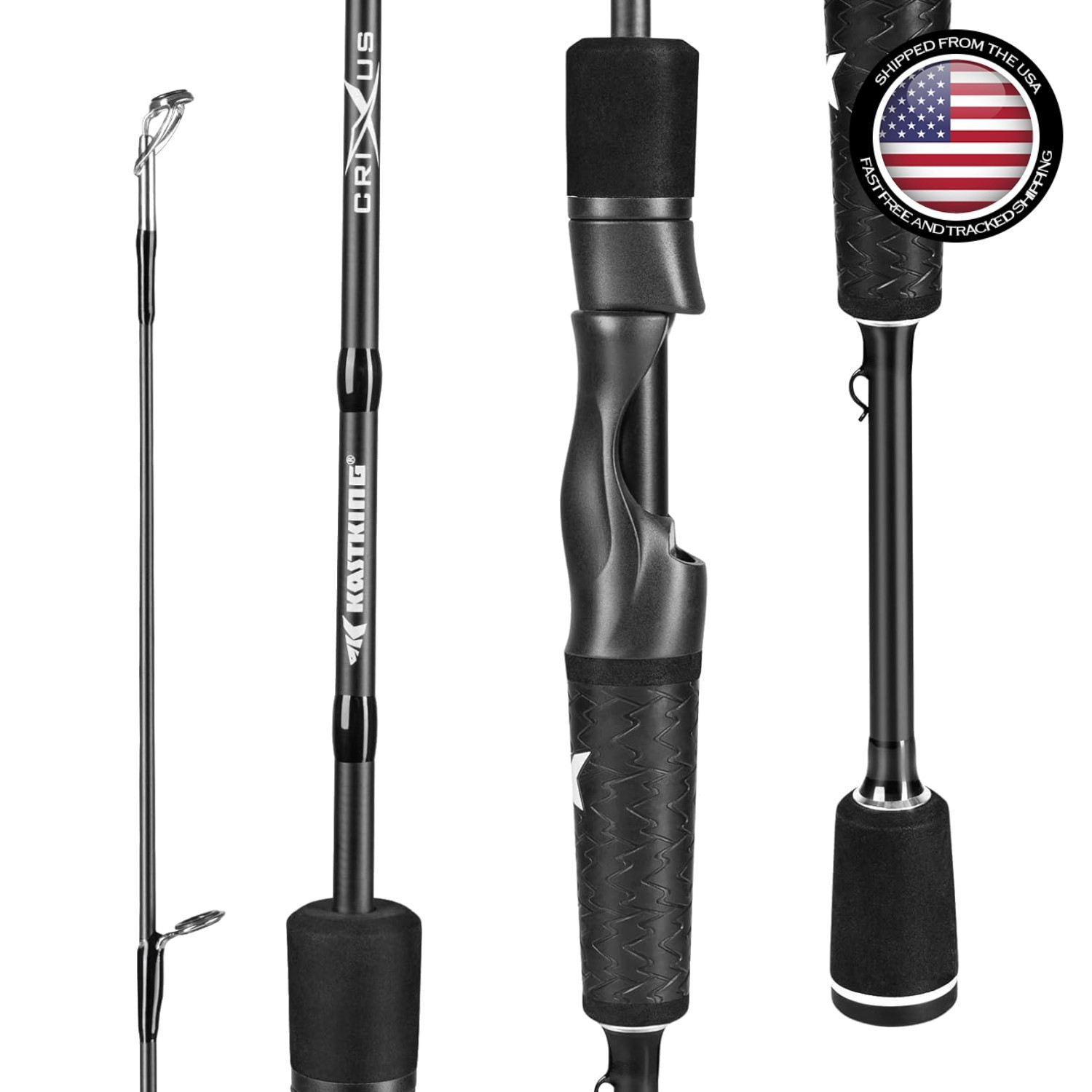 Crixus IM6 Graphite Fishing Rod – 84” Fast Action, Medium Heavy Power, 2-Pcs