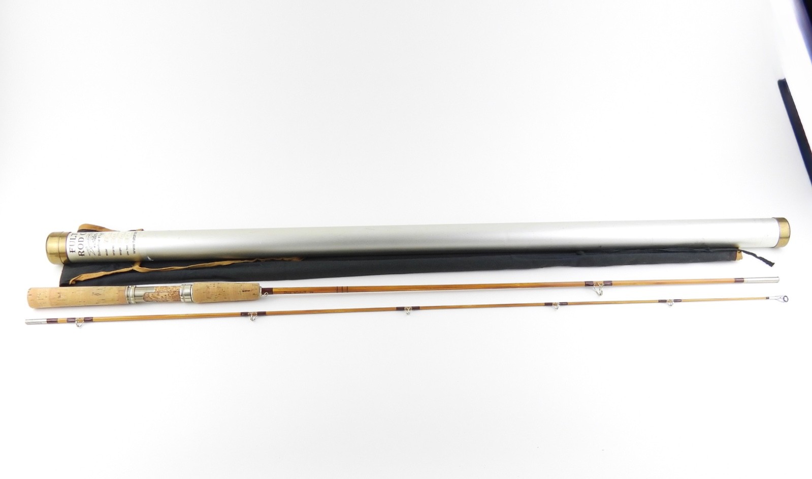 Fultz Rod Co. Bamboo Casting Fishing Rod. 6’ 6”. 5oz. W/ Tube & Sock.