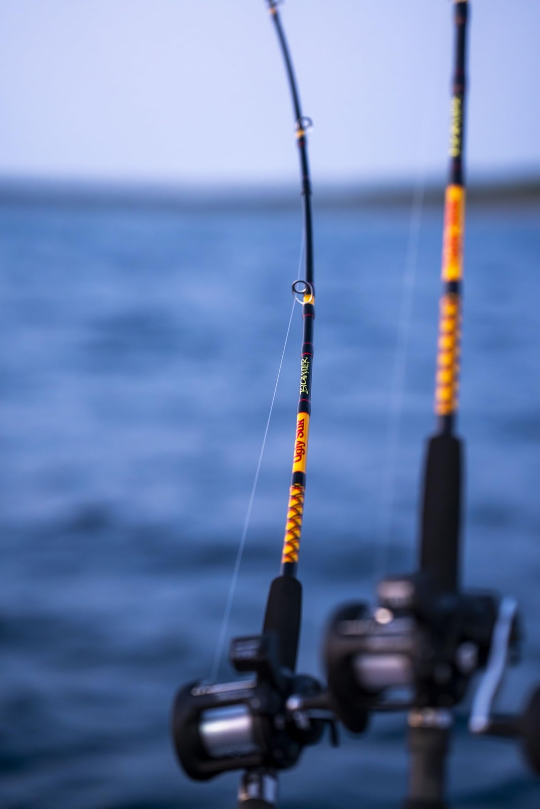 Ugly Stik Bigwater Conventional Fishing Rod Black/Red/Yellow 12 – Extra Heavy –