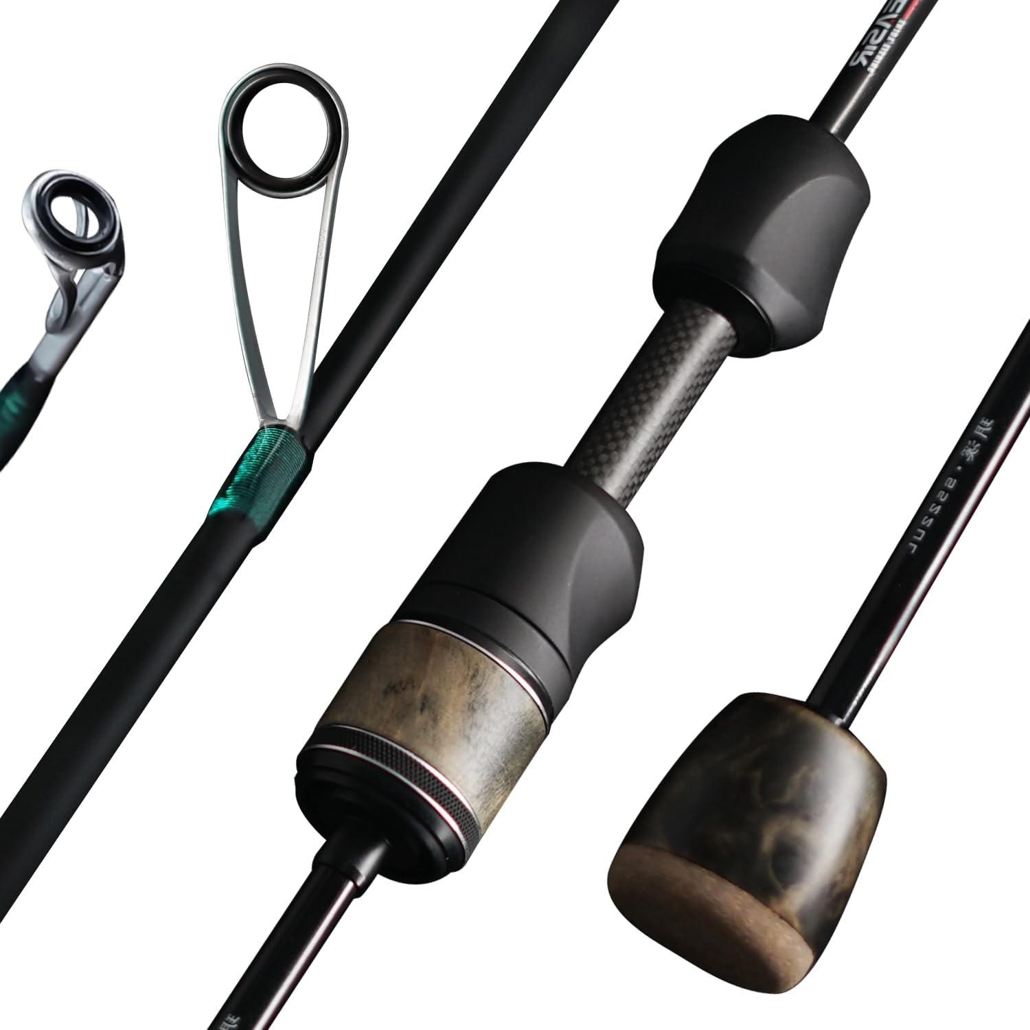 Stream Fishing Rod, Ultralight Spinning Rod Travel Bait Casting Rod, 2 Piece,…