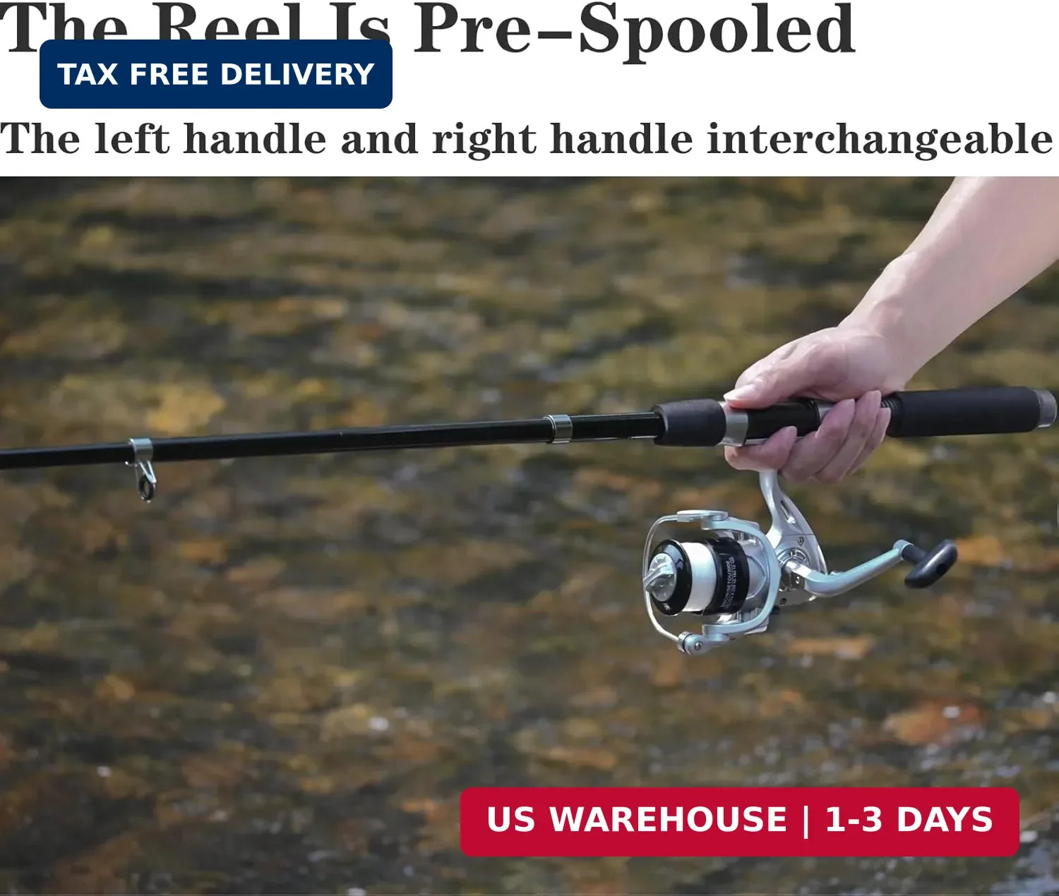 Fishing Pole Combo, 6.9ft 2Pcs Telescopic Rods Set, Collapsible Carbon Fiber Fis