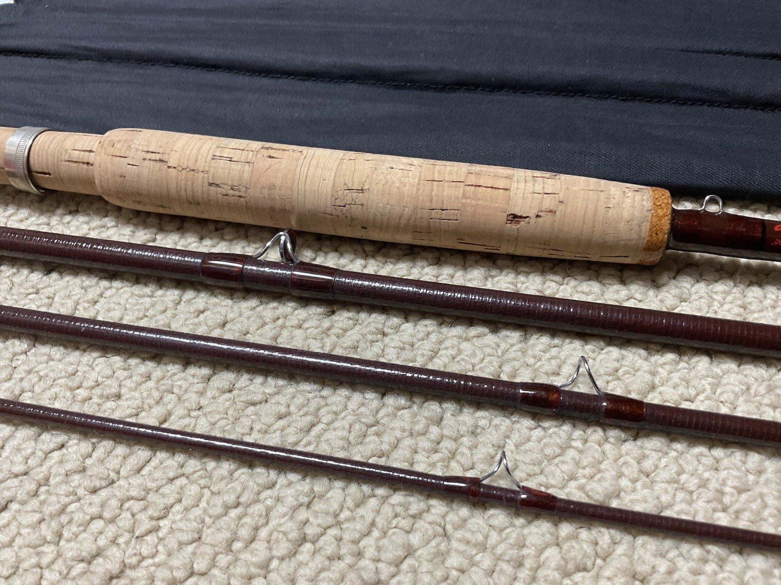Vintage Scott F794/4 Fly Rod 7’10” 4wt 4pc Brown Fiberglass **NICE**