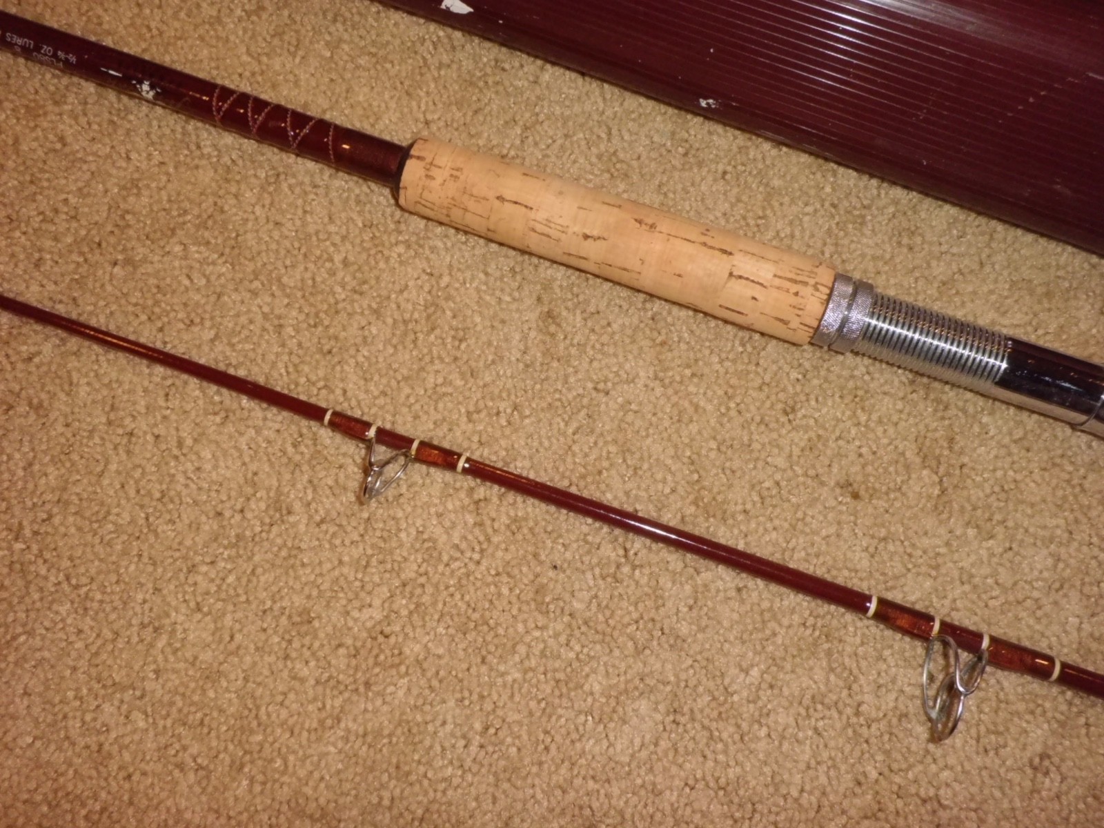 Vintage FENWICK Feralite PLS80 Spinning 8′ Rod made in USA- 8-15lb test #G123506