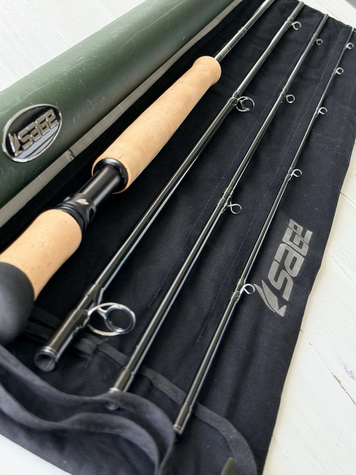 **BEAUTIFUL** 🔥 SAGE X 7wt. 11’ft~4pc Switch/Spey Flyrod🔥~LEGENDARY~🔥