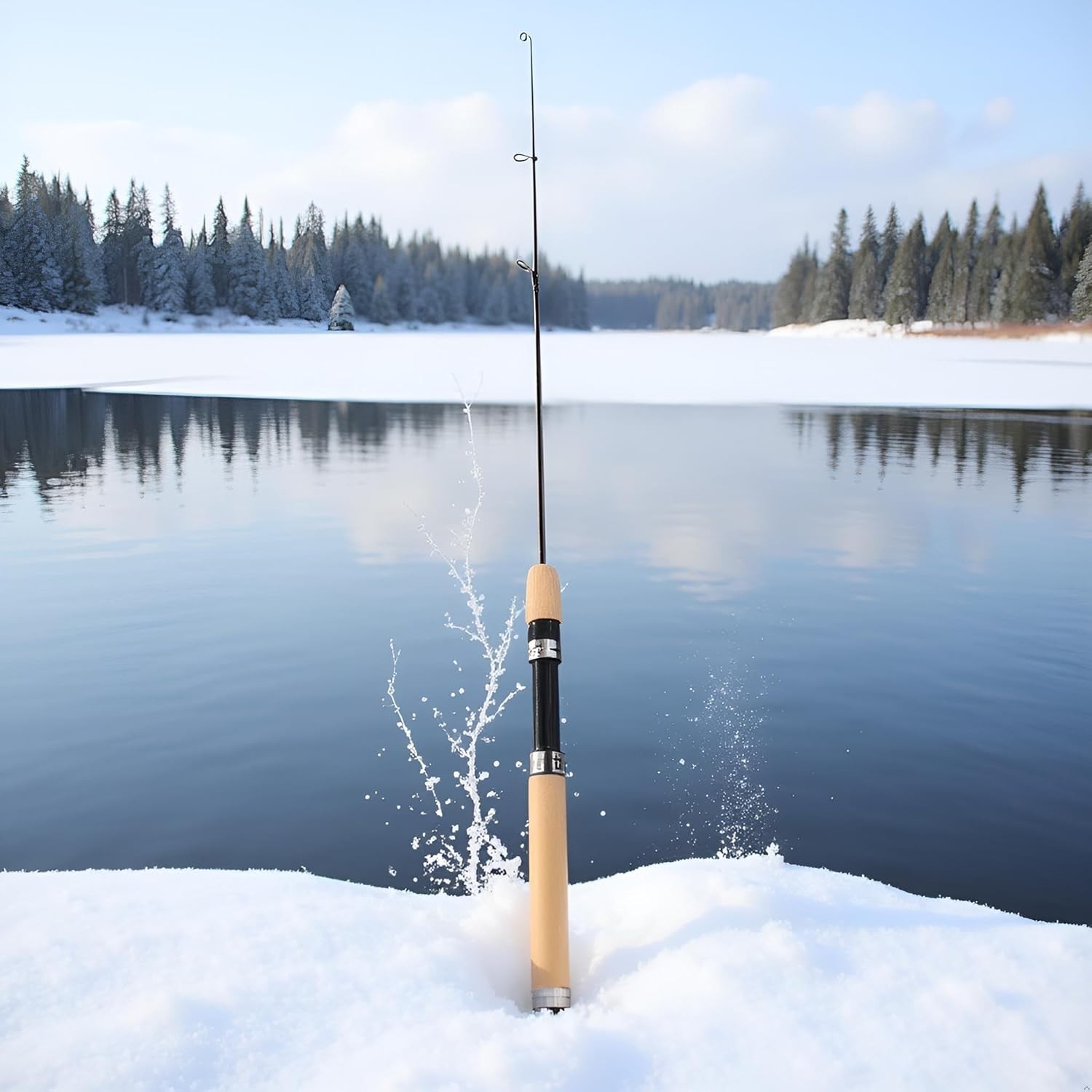 2Pcs LCE Fishing Rod, Fishing Rods Ice Fishing Rods Pen Pole Lures Fishing Ta…