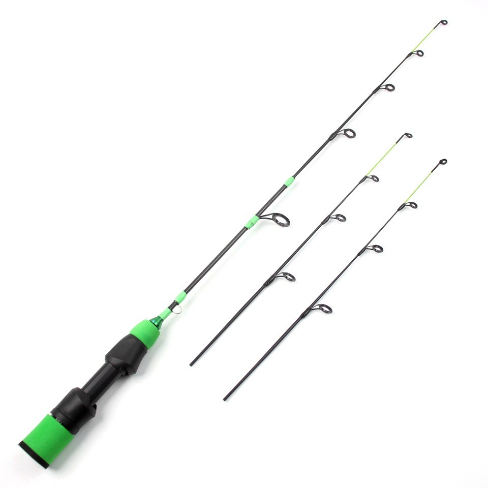 Ice Fishing Rod Carbon Fiber Fast Action Casting Spinning Travel Rod Carp 55cm
