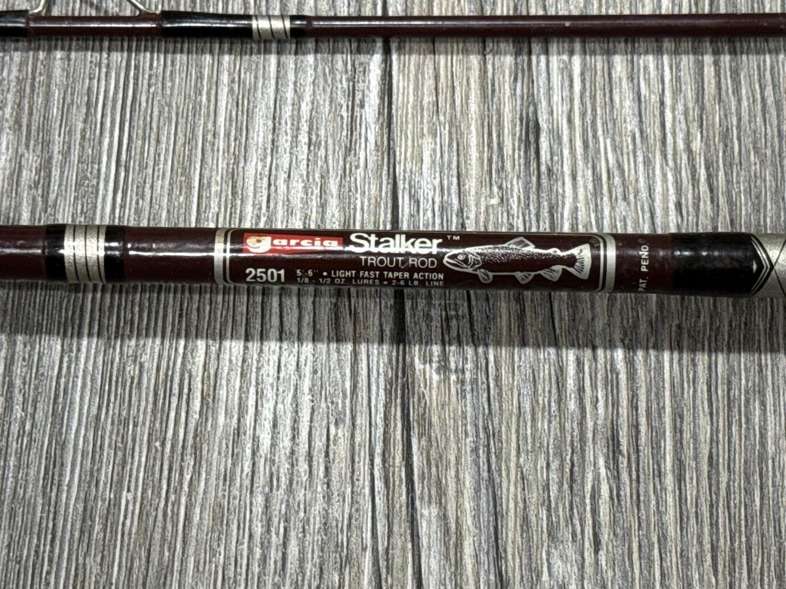 Vintage Garcia Stalker 2501 5’6″ 2 Piece Light Action Trout Fishing Rod | USA