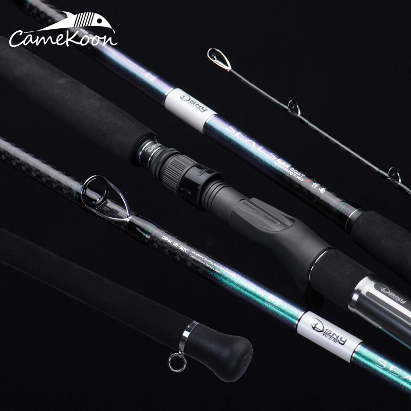 CAMEKOON Boat Rod 7’48”,8’50”,9’51” 2PCS Carbon Deep Sea Heavy-Duty Fishing Pole