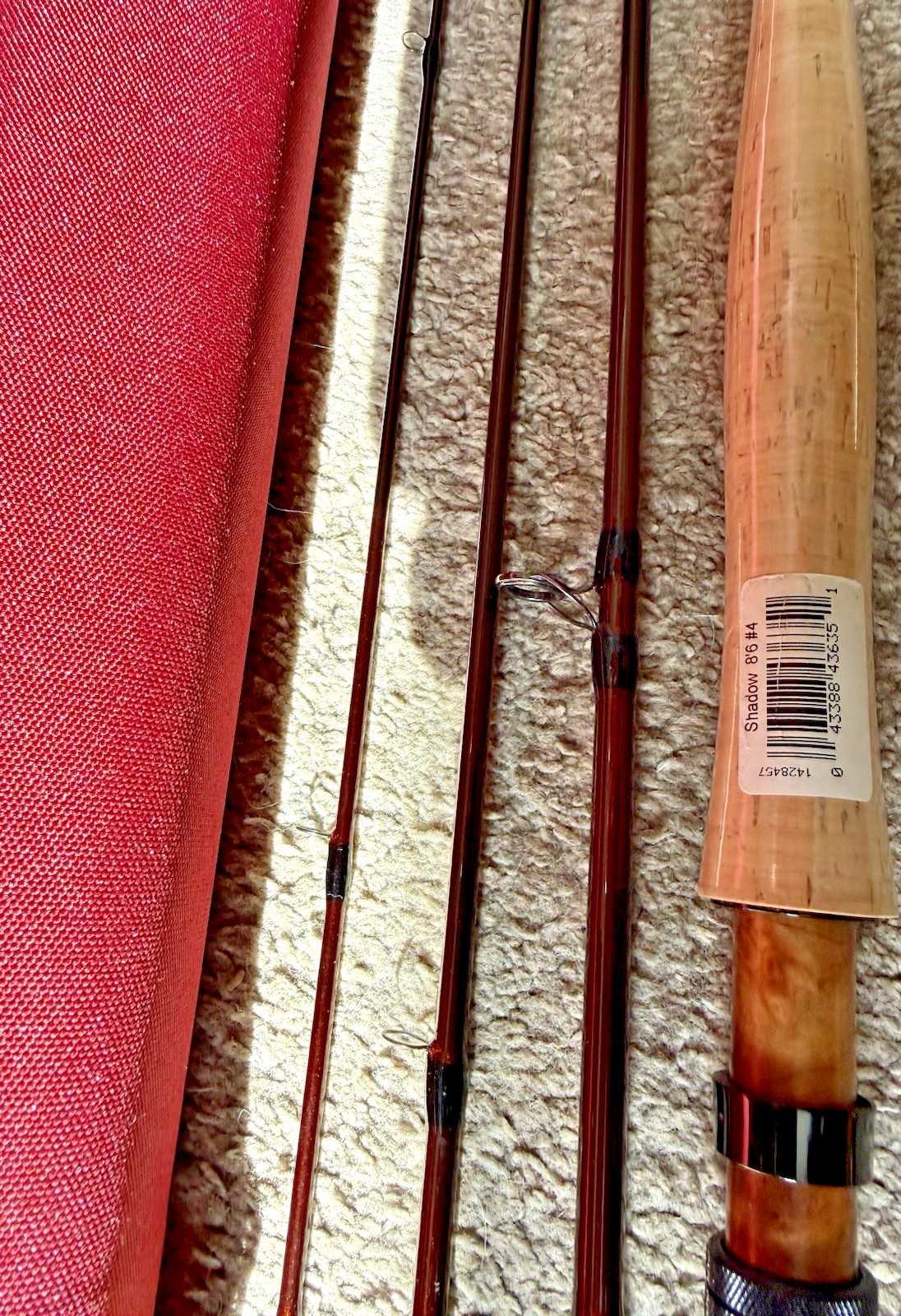 Hardy Shadow Sintrix 220 8 Foot 6 Inch #4 4 Piece Trout Fly Rod with Travel Tube