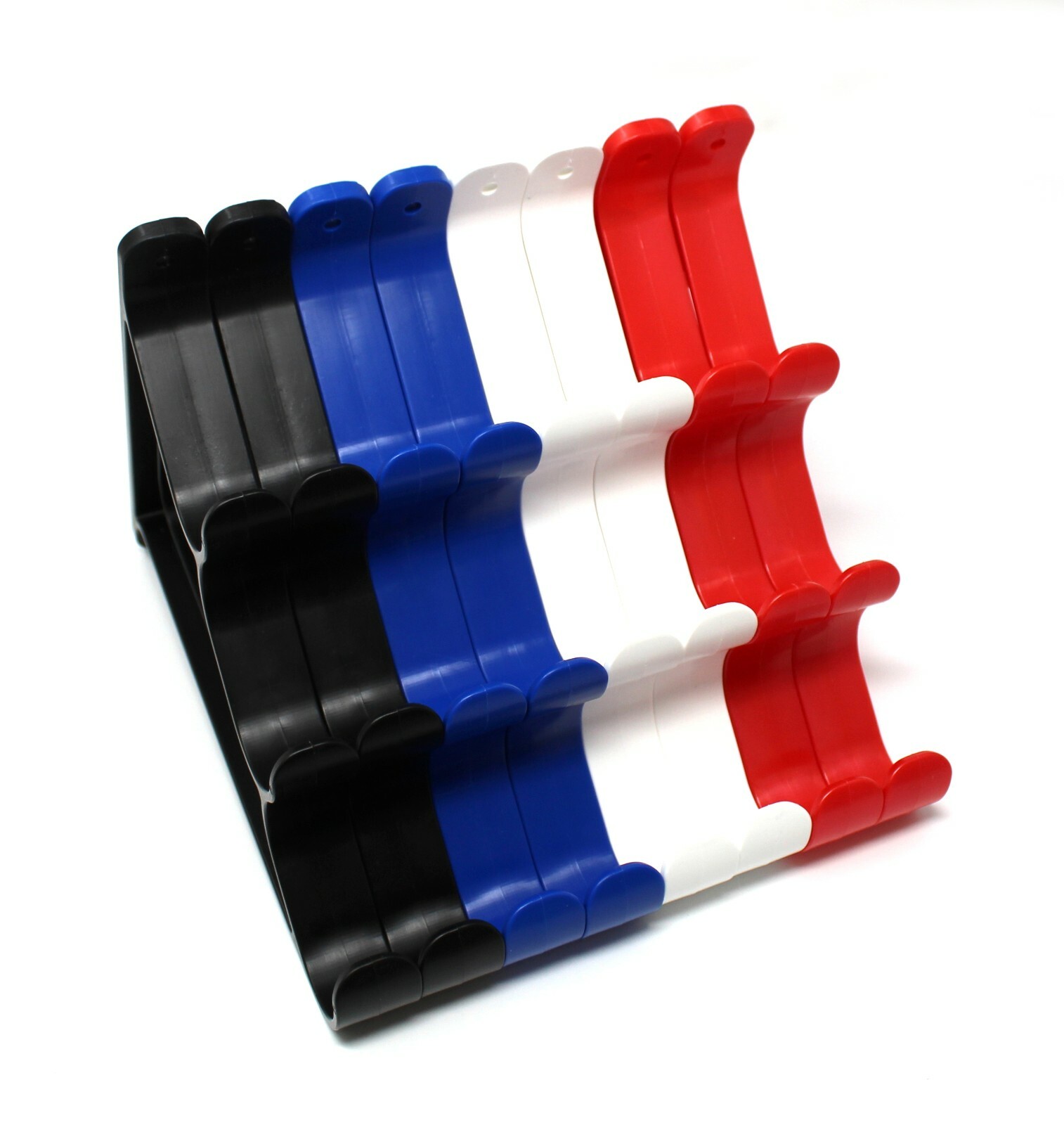 Plastic Horizontal Fishing Rod Wall Rack Holds 3 Rods Fishing, Hiking, Ski Poles