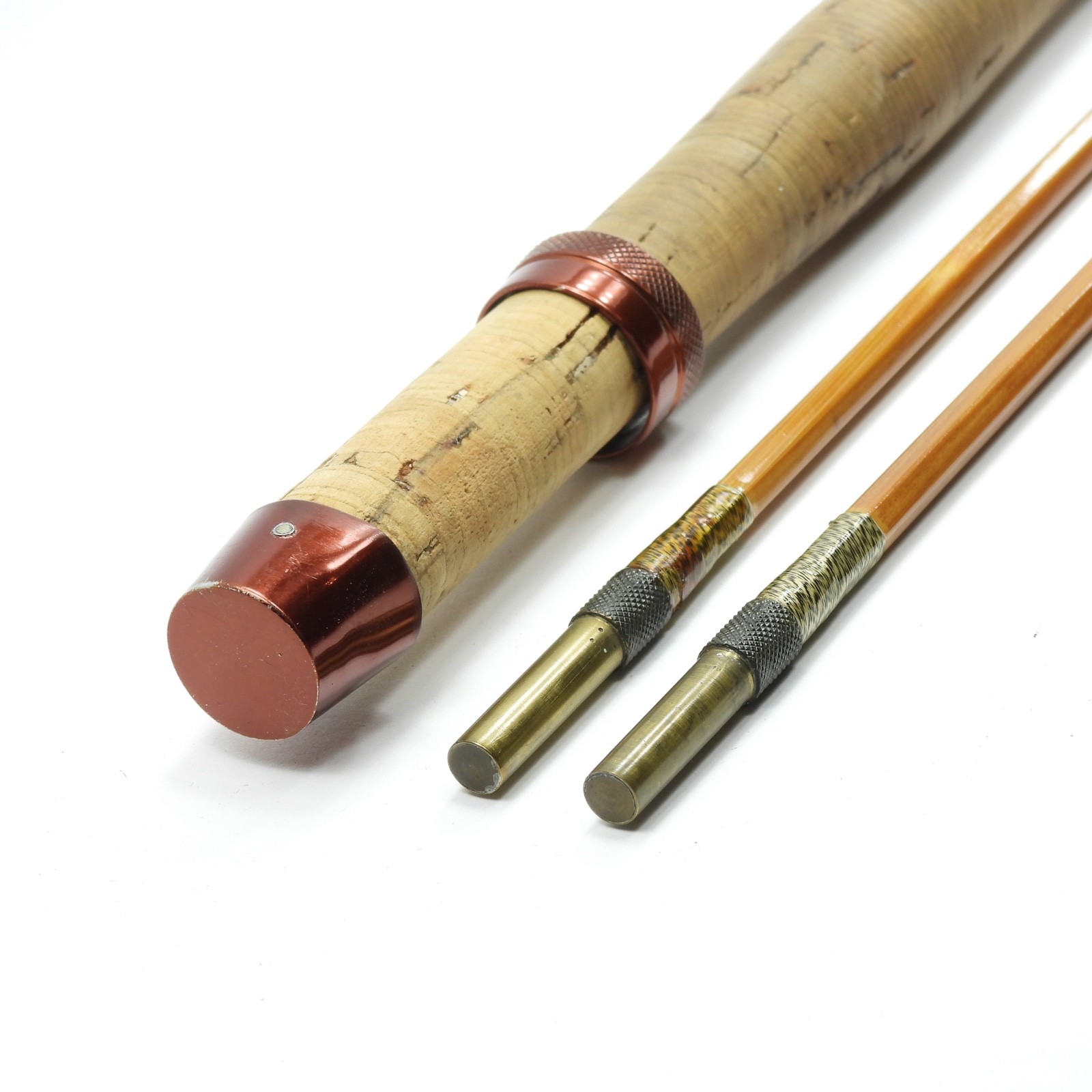 Milwards “Troutmaster” Bamboo Fly Rod. 8’ 10”. 6-7wt. W/ Tube & Sock. England.