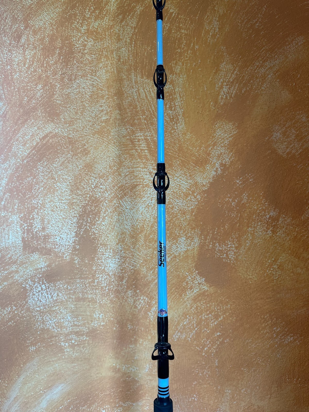 Seeker OSP rail rod 3x 7’3″ 100 – 150# w ReelQuick 27mm dovetail reel seat.