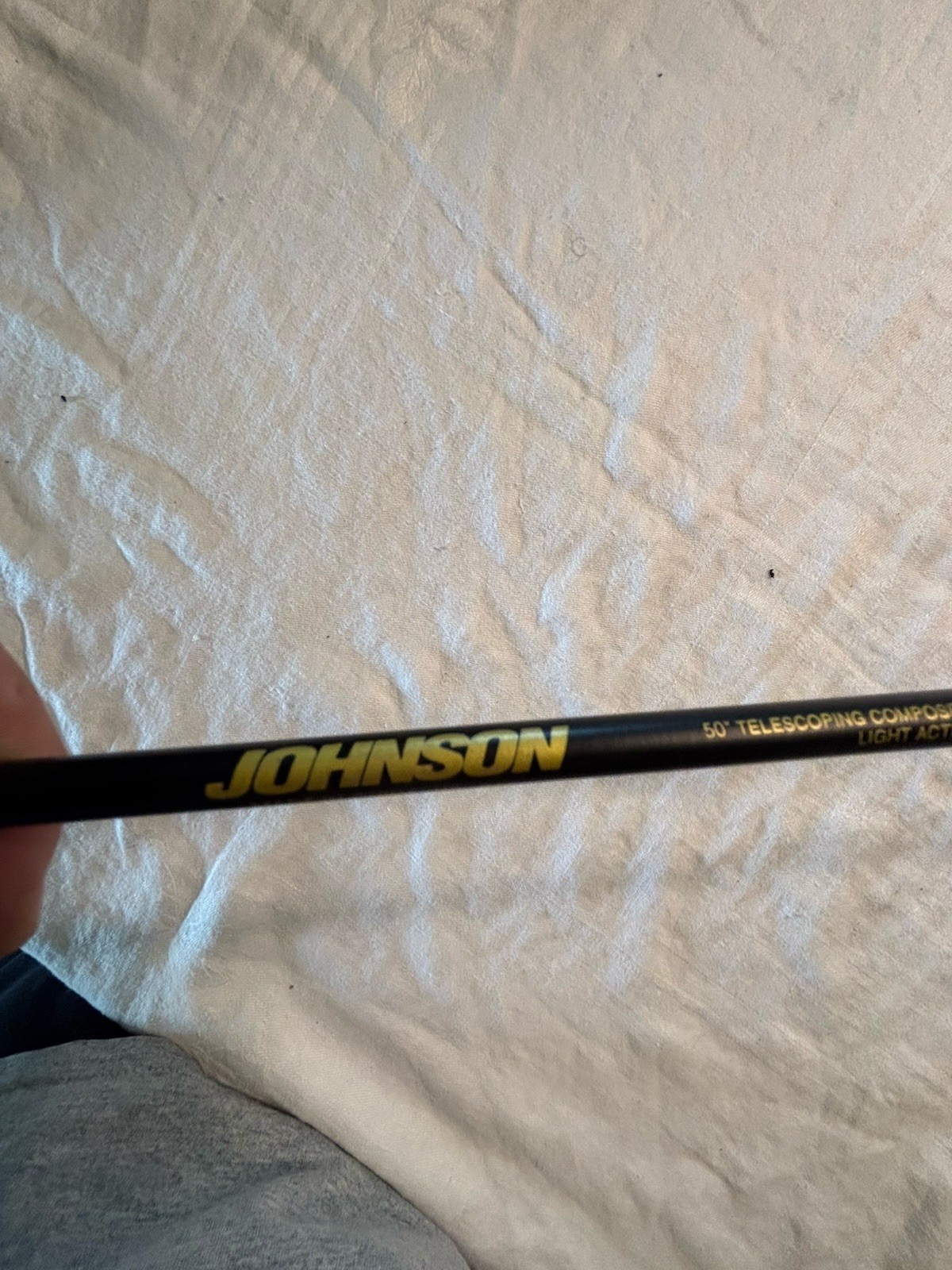 ORIGINAL Johnson Slingshot 50” Retractable Telescoping Fishing Pole Rod & Reel