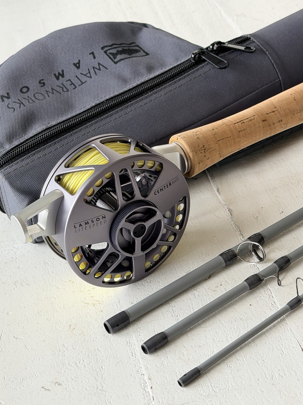 **BEAUTIFUL**🔥WATERWORKS LAMSON CENTER AXIS 5wt. 9’ft Fly Rod ~LEDENDARY~🔥