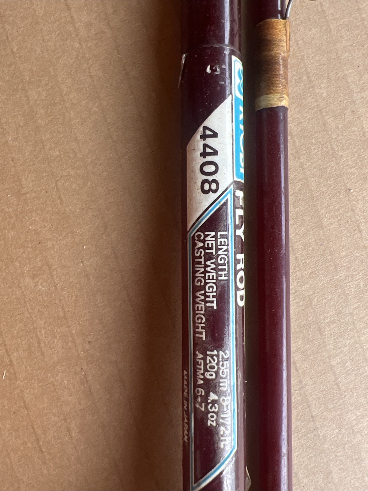 Ryobi Fly Rod Polyester Resin 8’ 1/2 . Made In Japan Vintage