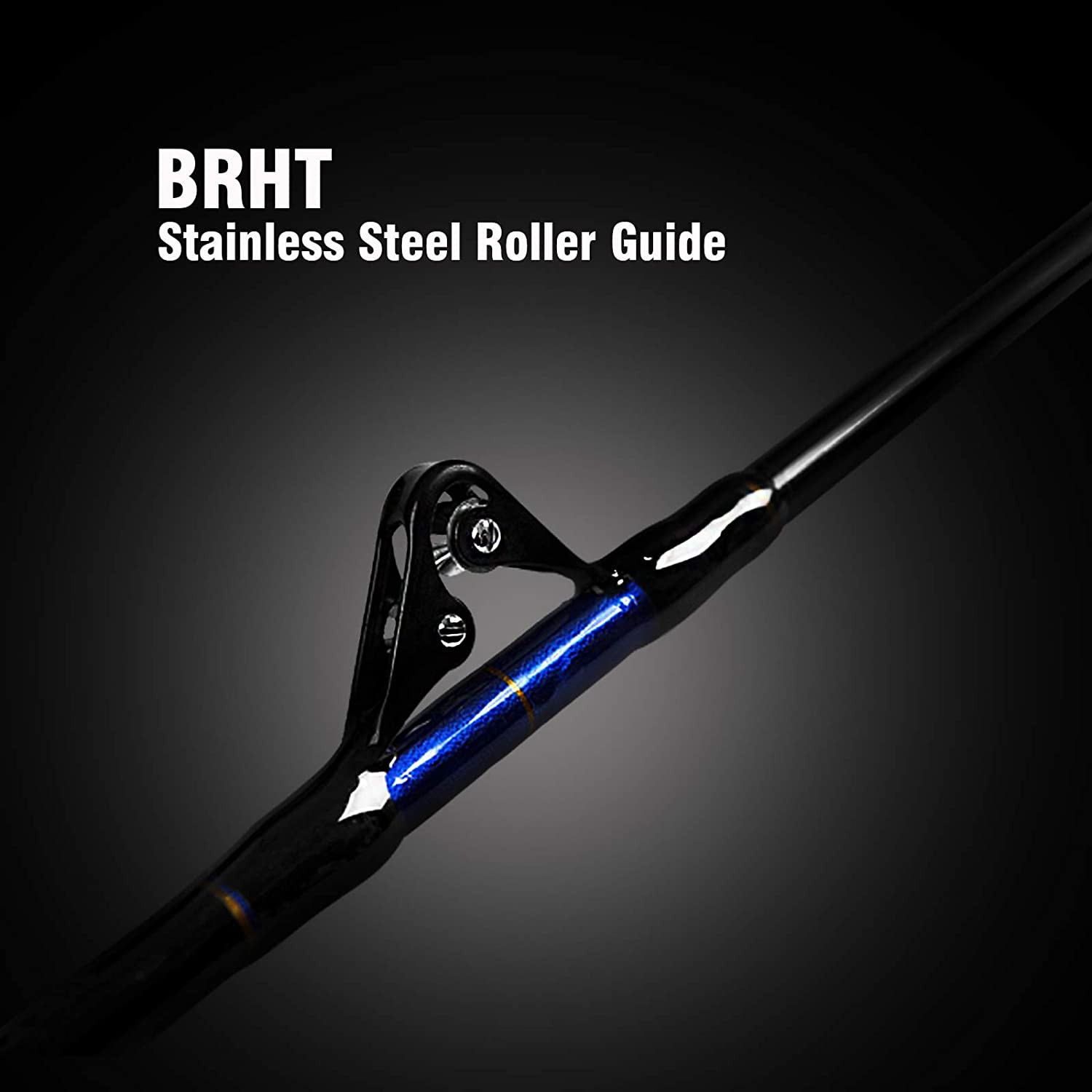 Saltwater Offshore Trolling Rod Conventional Boat Carbon Fiberglass Fishing Pole
