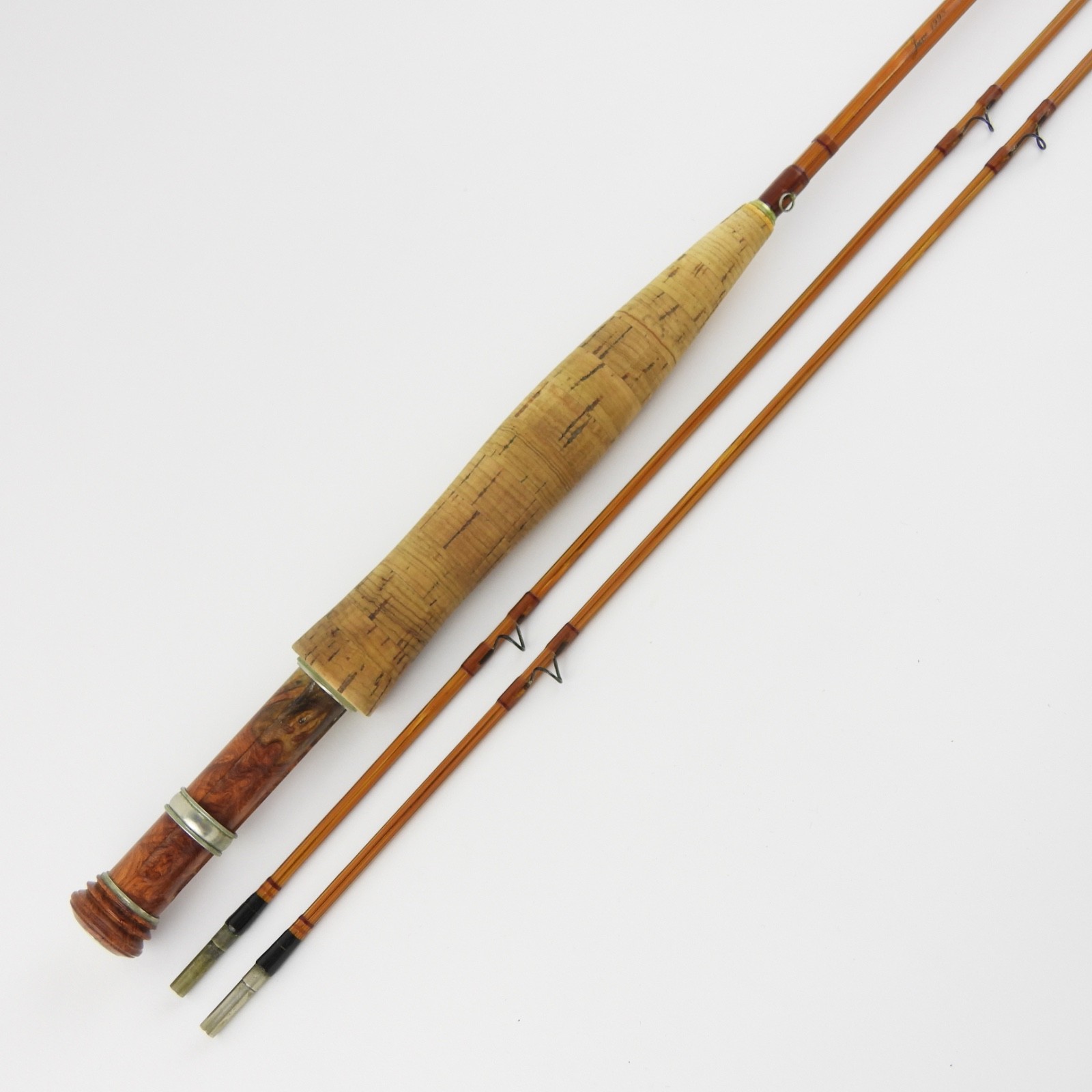 Jon M. Dann “Spring Creek Companion” Bamboo Fly Rod. 7’. 3wt. W/ Tube & Sock.