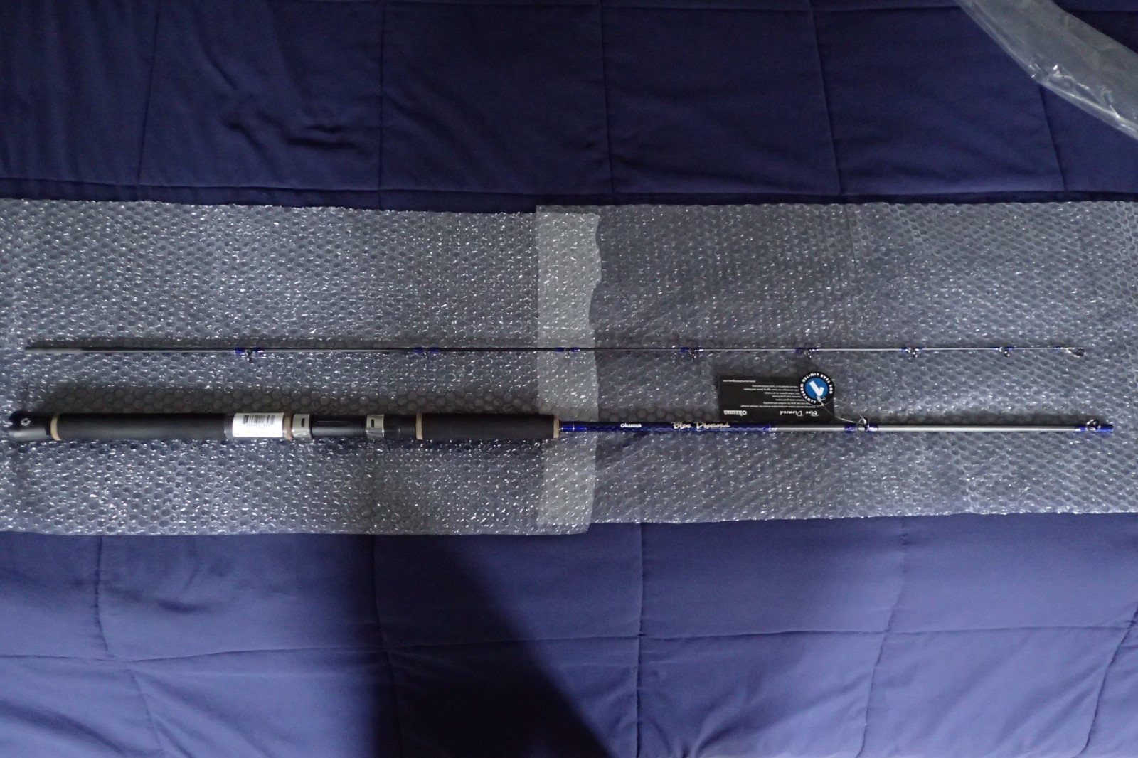 Okuma 7’6 Blue Diamond Trolling CASTING Fishing A Rod 8-20lb “ML”S/M” Brand New