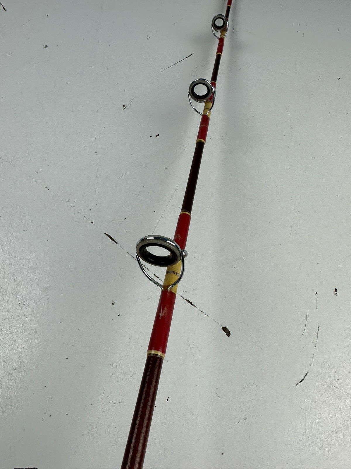 Custom Fishing Pole Built by C.B’s Custom Tackle 6’7” 20#-80# American Flag Inla