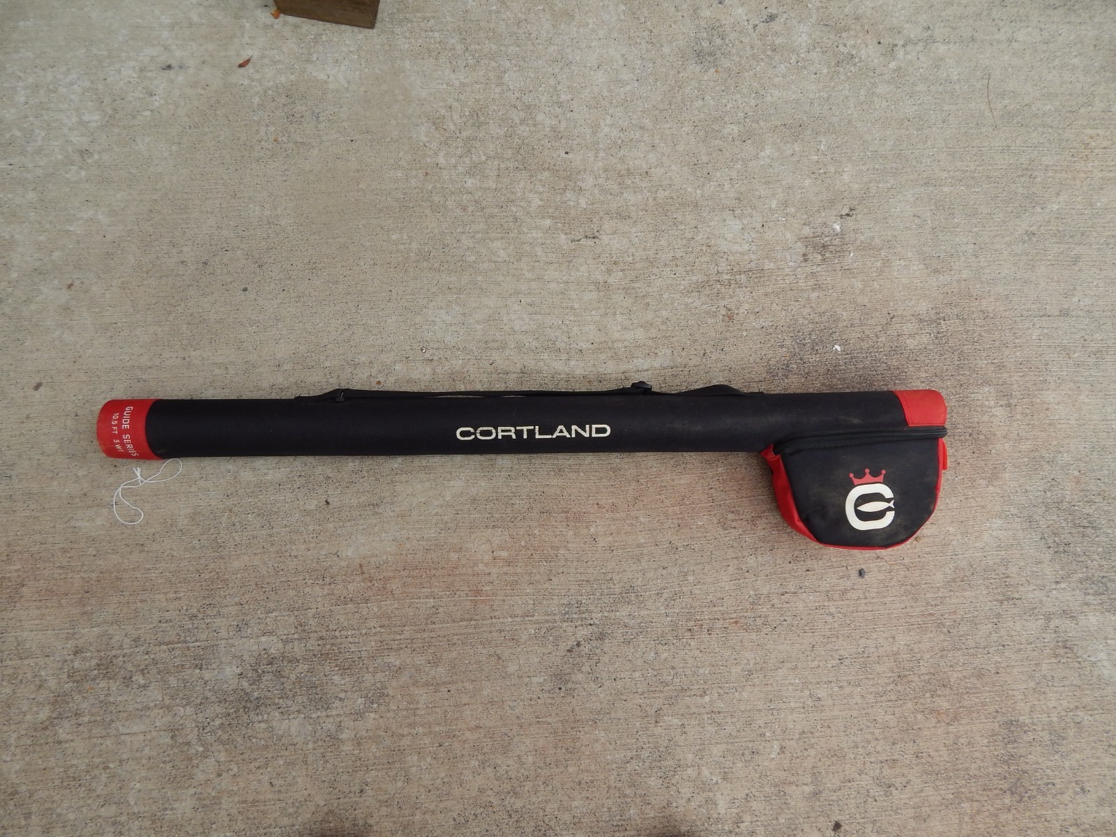 Cortland Guide Series 10.5ft 3wt Fly Rod & Fly Reel Combo w/ Case Black/Red