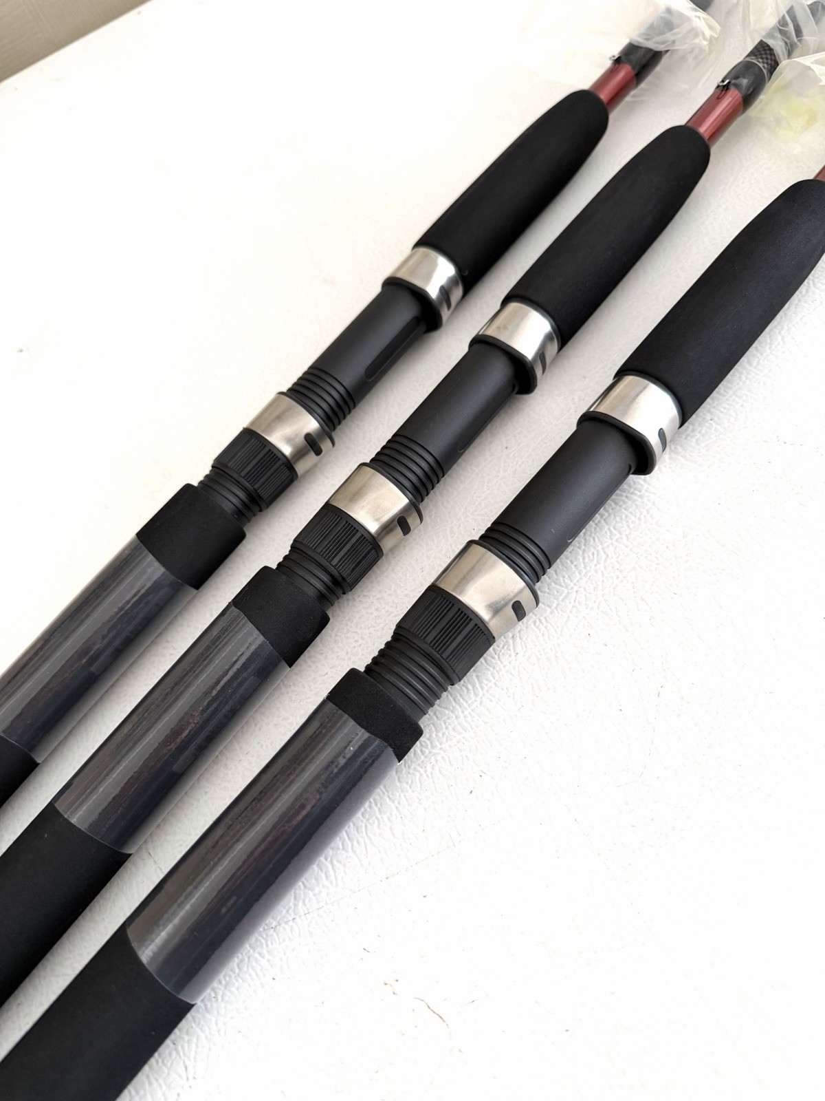 Lot Of 3 – NEW Quantum Valiant 6’ HEAVY Spinning Fishing Rods Poles 1-pc