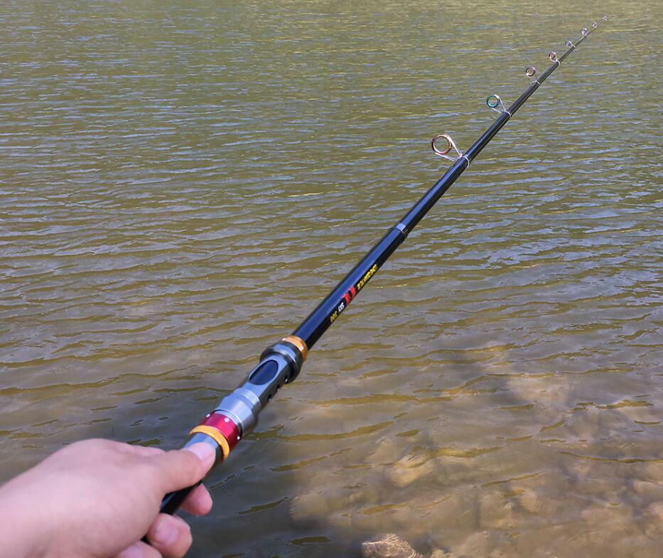 1.8M-3.6M Fishing Rods Telescopic Pole Saltwater Carp Carbon Fiber Spinning Rods