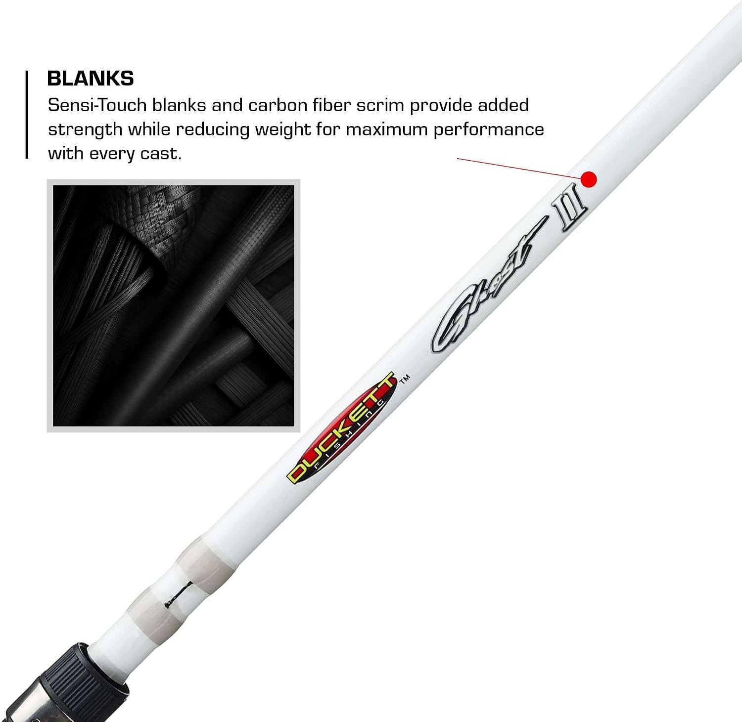 Ghost II Spinning & Casting Rods Lightweight Durable & Ultra-Sensitive