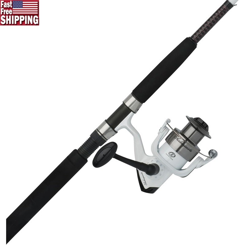 Durable Aluminum Spool Fishing Rod Lightweight Graphite Fiberglass 7ft New