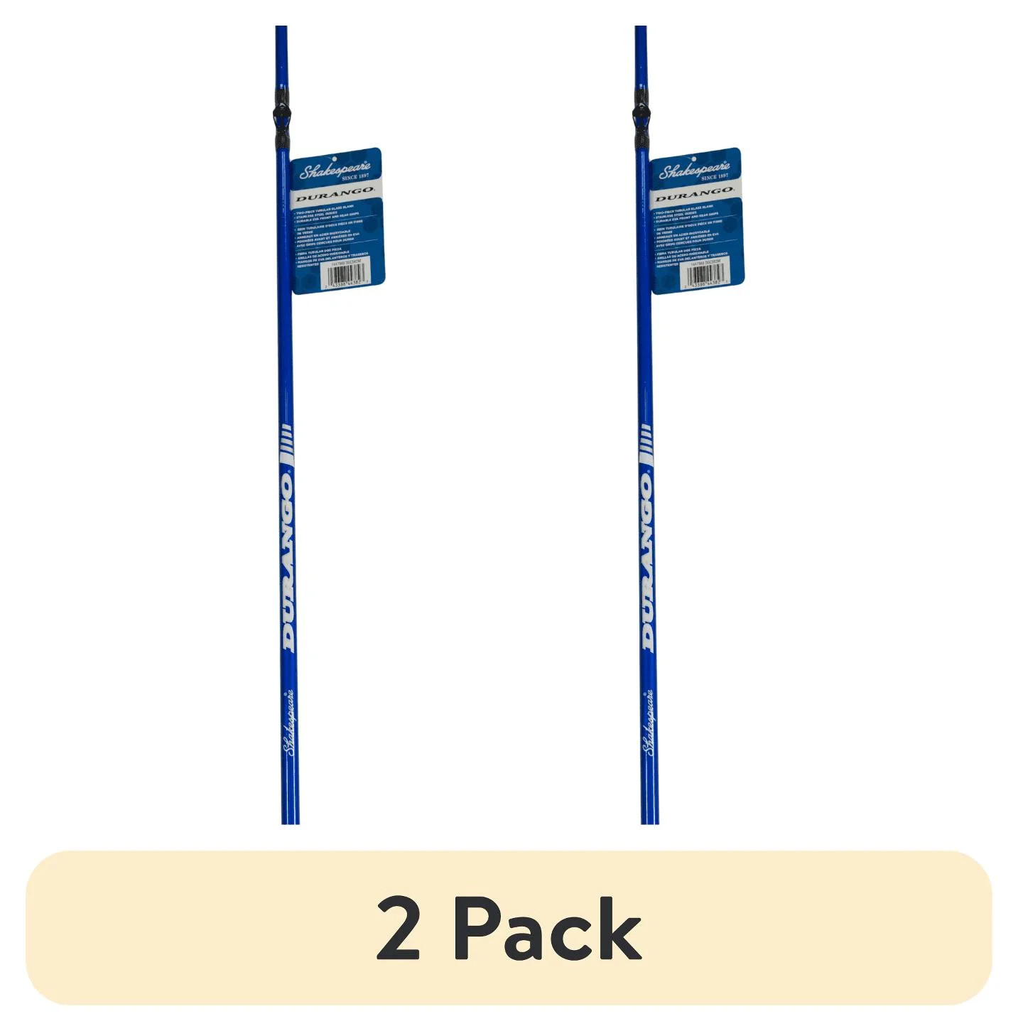 2 pack) DURANGO Casting Rod, 5’6″ Medium Fishing Rod, 2 Piece