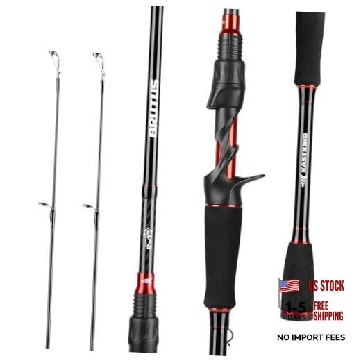 Brutus Spinning Rods & Casting Fishing Rods, IM6 Graphite Blanks, 2-Piece