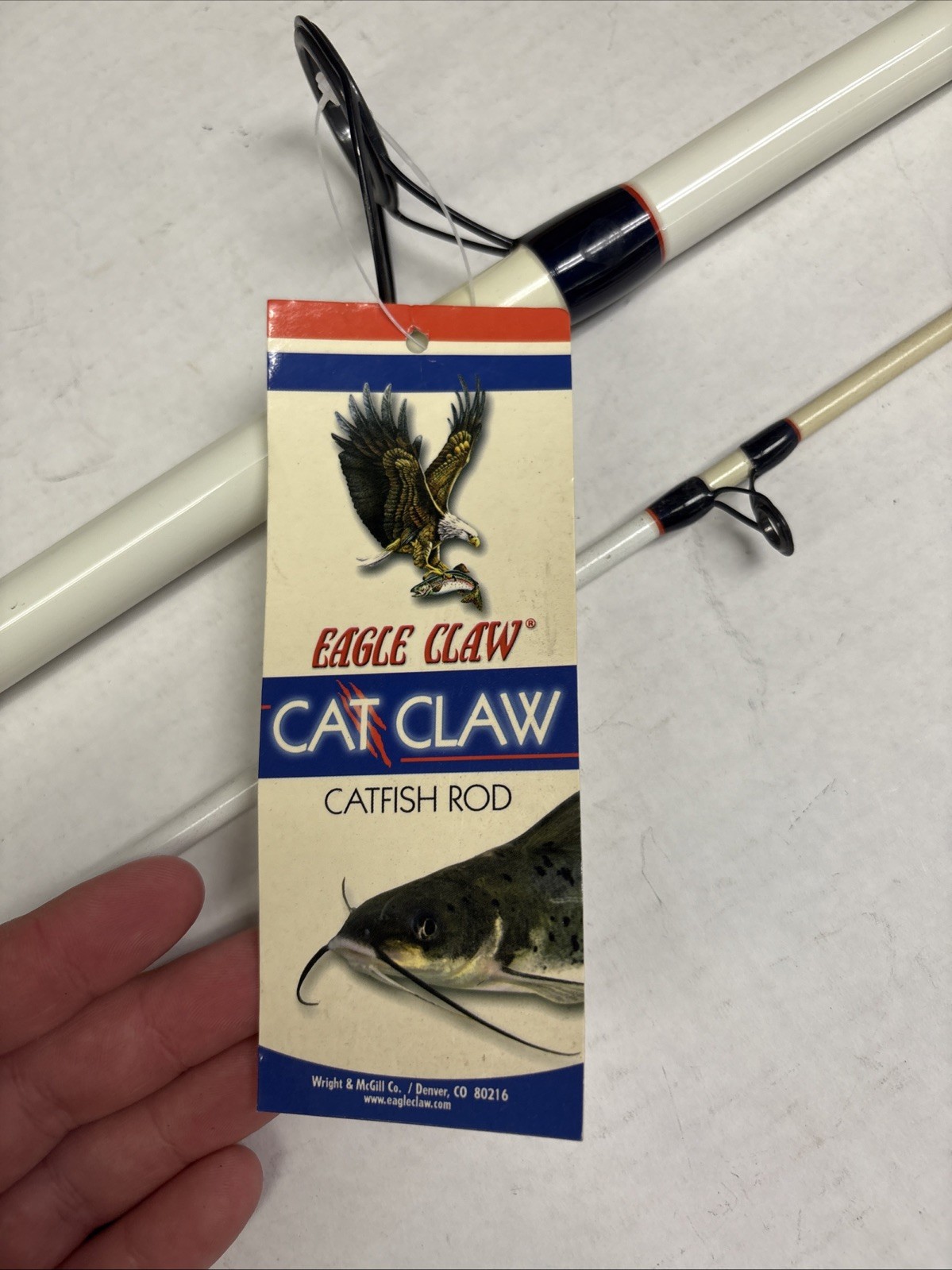Eagle Claw Cat Claw Rod CC902HS 9’ Heavy Spinning Fishing Rod NOS