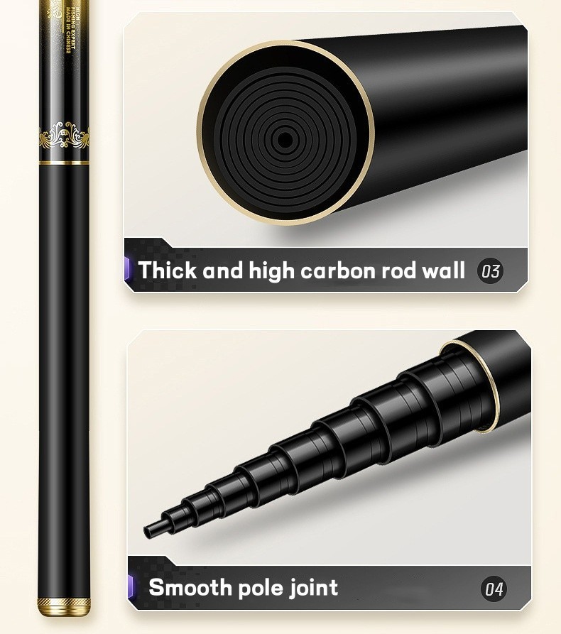 Telescopic Fishing Rod Carbon Fiber Ultra Light Spinning Fast Trout Stream Rods