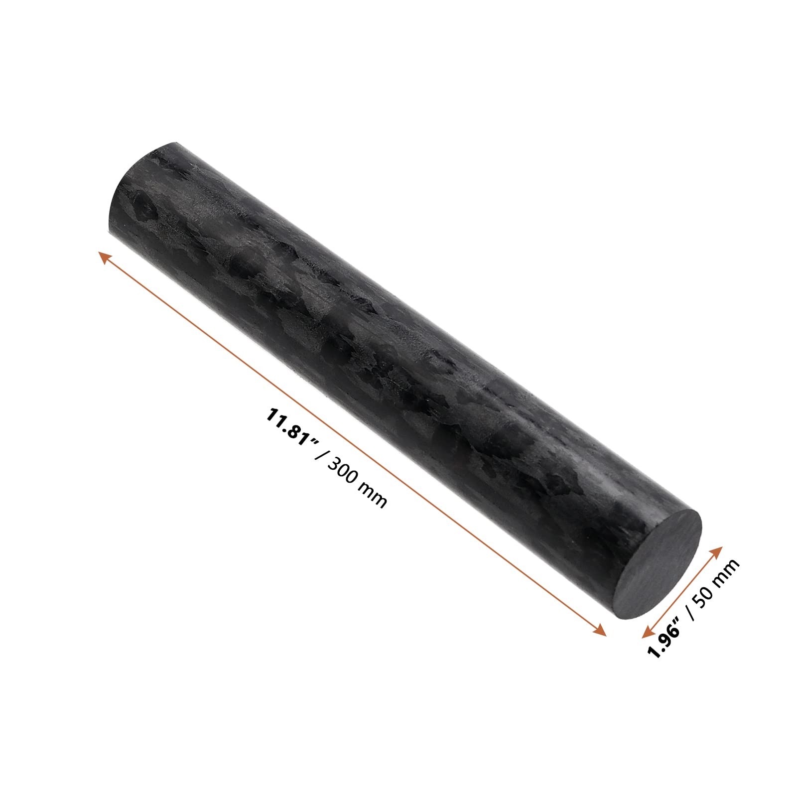 2 Pack 2 x 12 Inch Round Acetal Copolymer Rod, 5 x 30cm Length Plastic Copoly…
