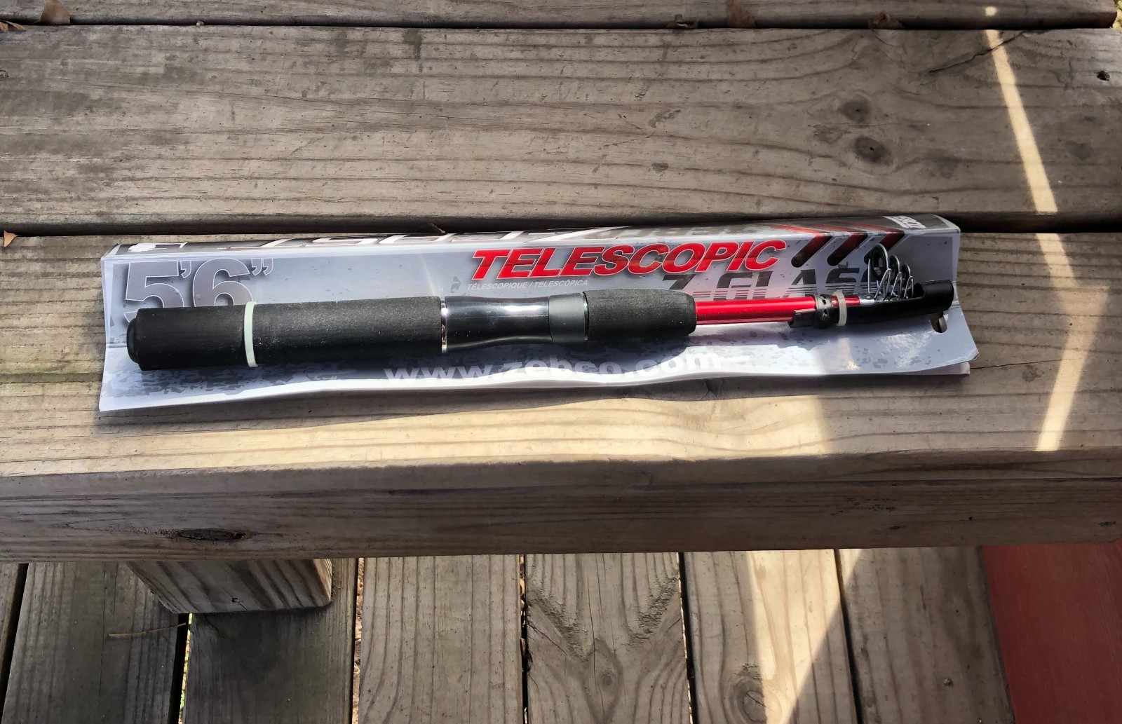 Zebco Z-Cast Telescopic Collapsible Fishing Rod 5’6”